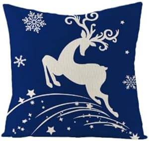 FENZA Custom Christmas Pillow Covers for Family, Linen Double Side Printed  Pattern Throw Pillow, 1 Piece Set 18x18 Pillow, Inserts are Not Included or