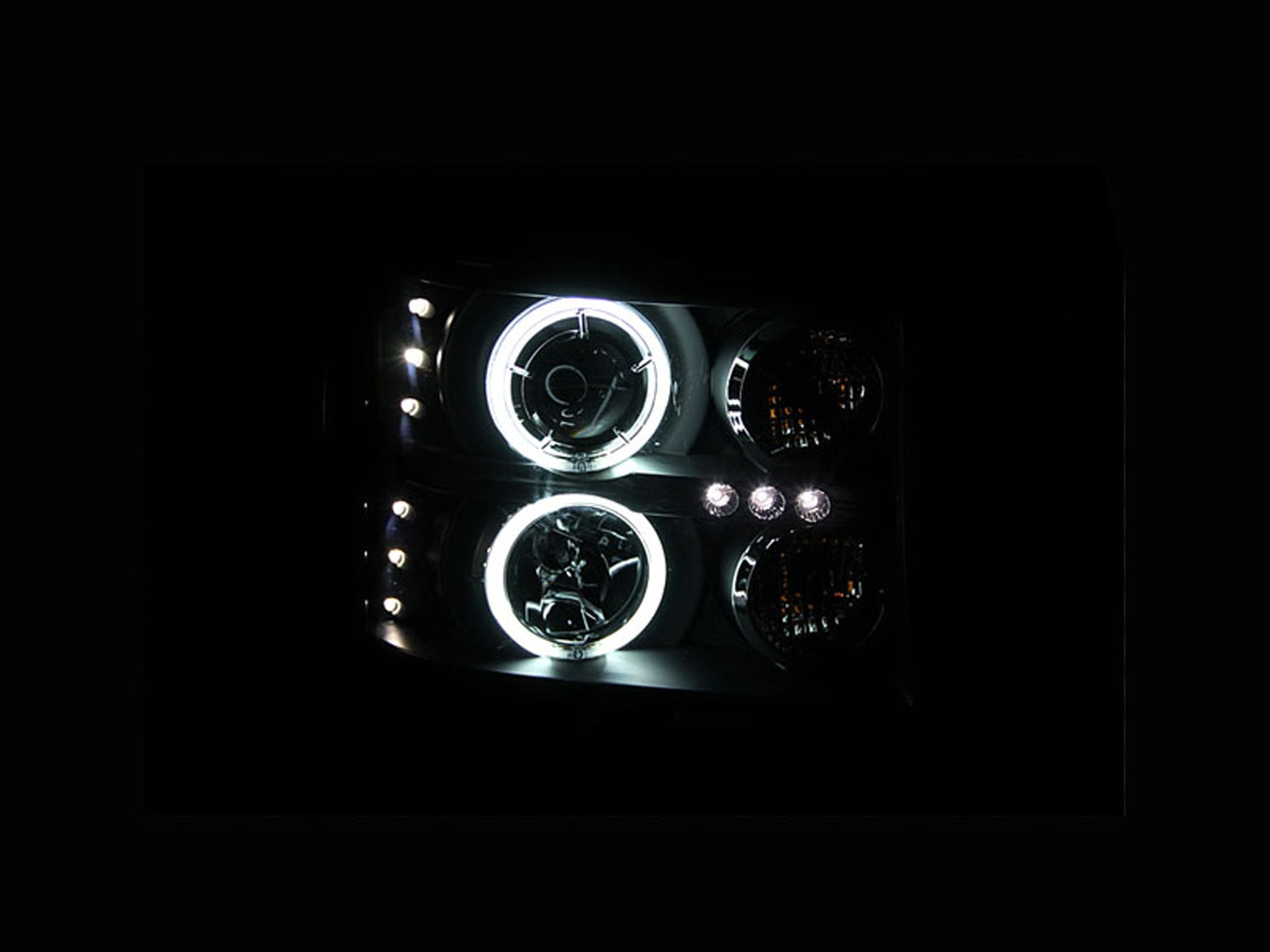 Anzo USA 111125 Projector Headlight Set w/Halo