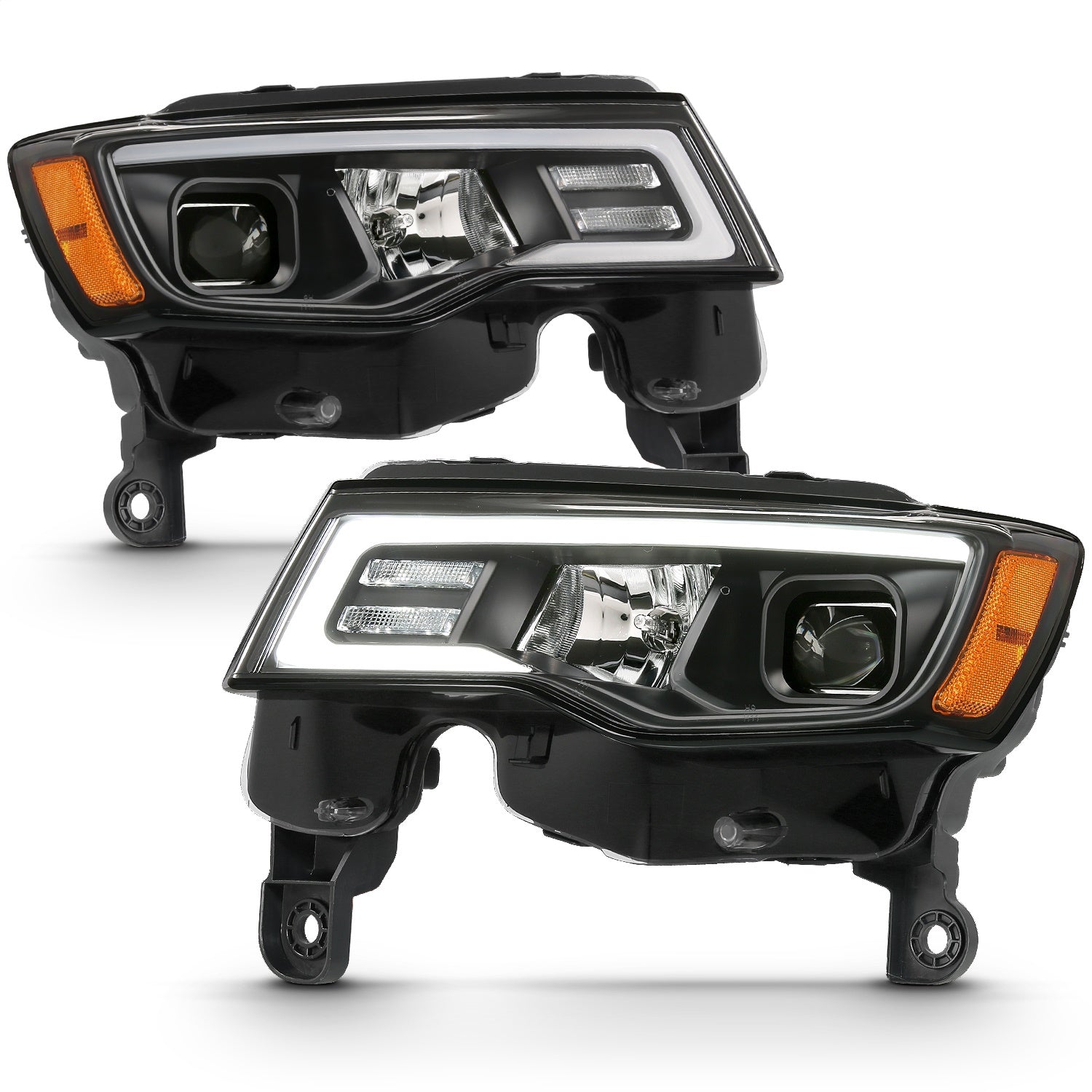 Anzo USA 111418 Projector Headlight Set Fits 17-18 Grand Cherokee (WK2)