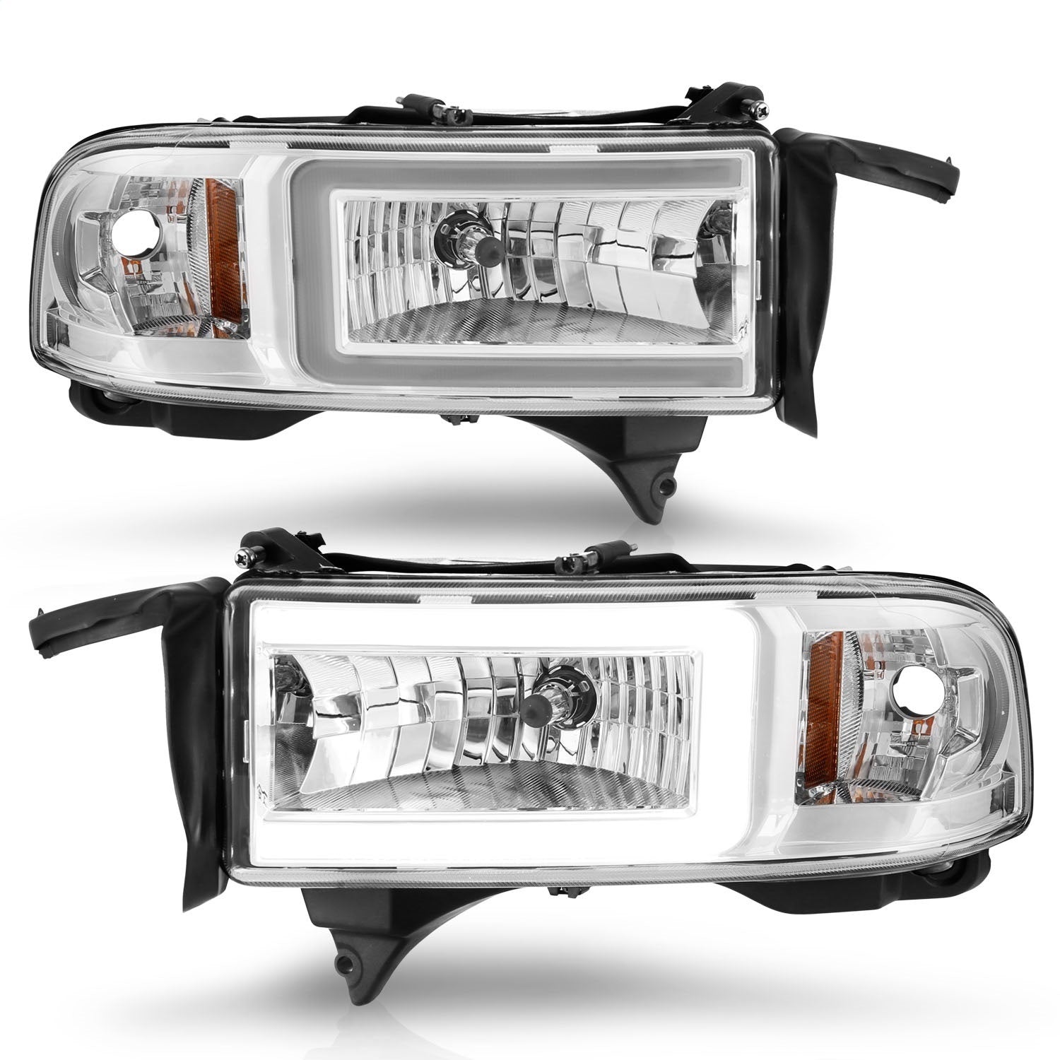 Anzo USA 111555 LED Crystal Headlight Fits 94-01 Ram 2500 Ram 3500