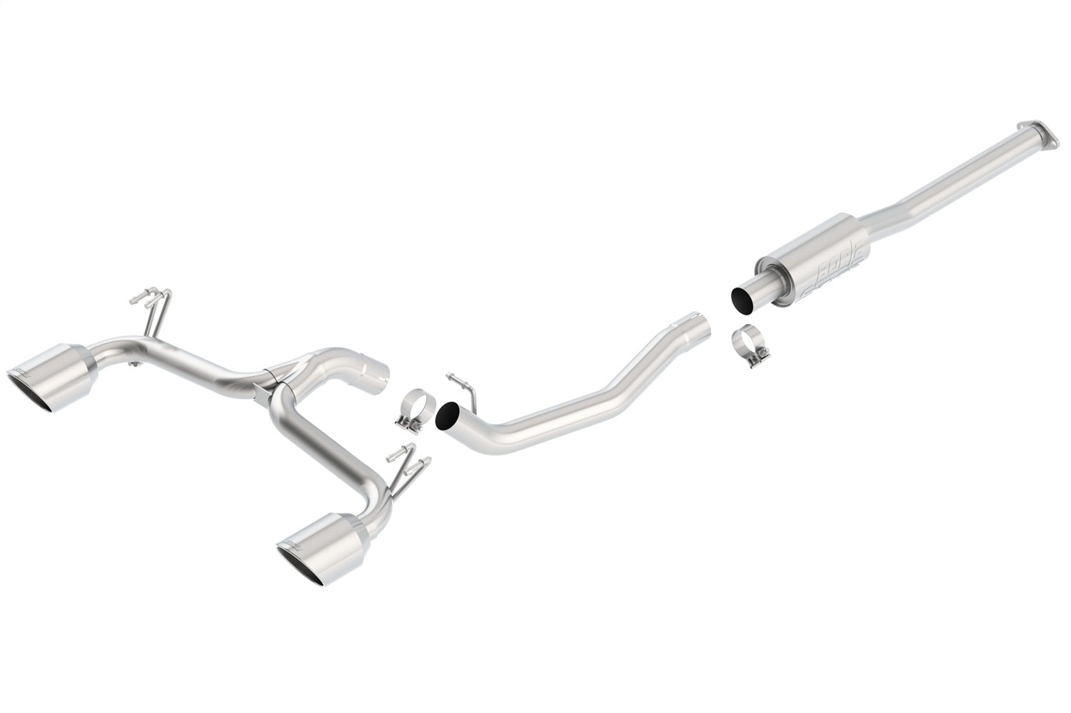 Borla 140334 S-Type Cat-Back Exhaust System Fits 09-15 Lancer