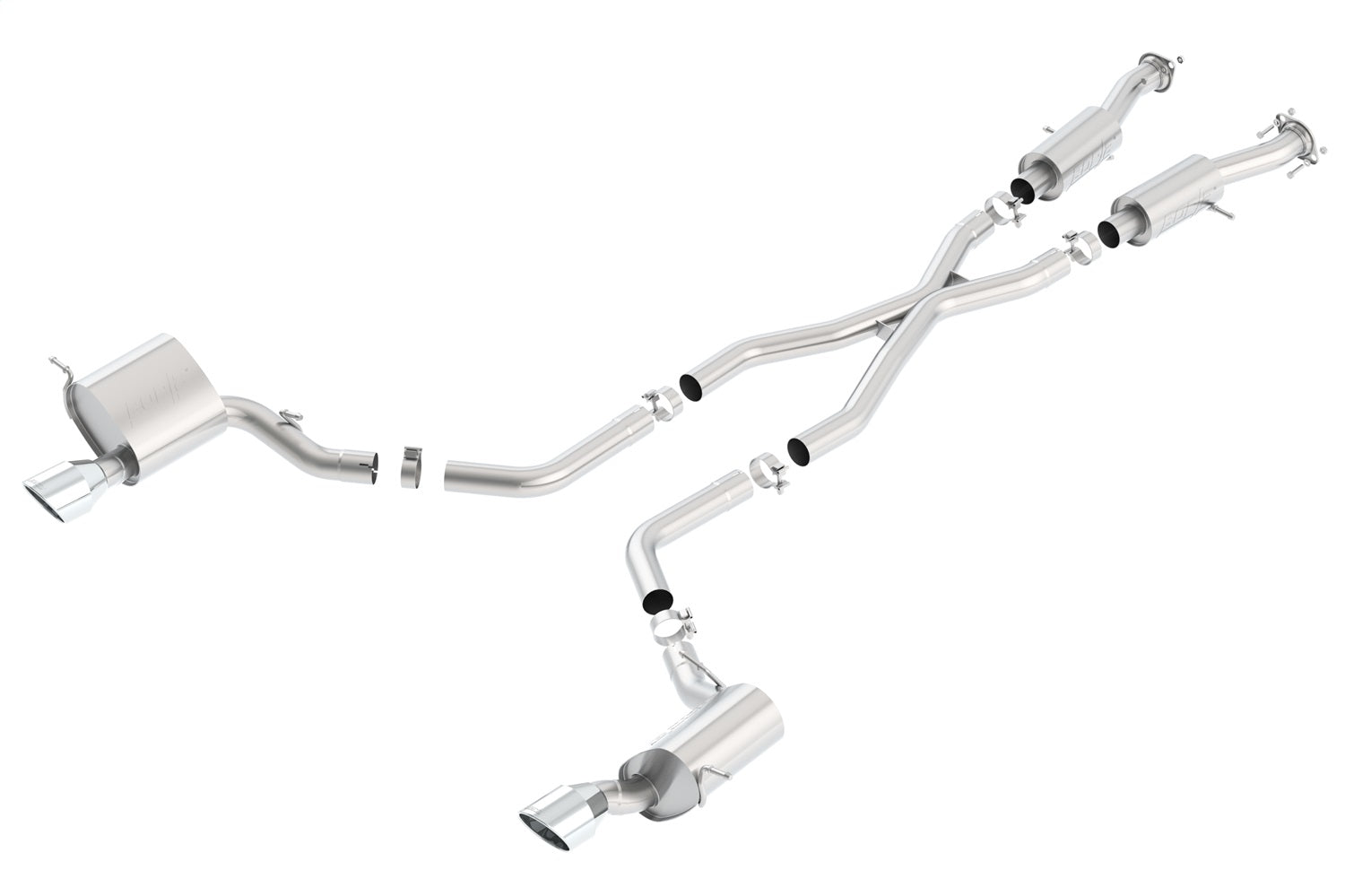 Borla 140632 S-Type Cat-Back Exhaust System Fits 15-21 Grand Cherokee (WK2)