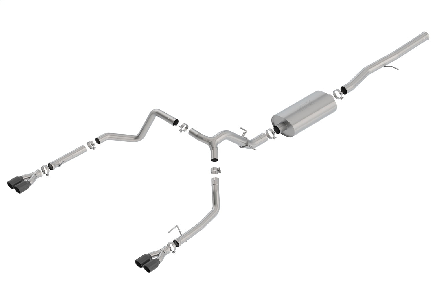 Borla 140772BC Touring Cat-Back Exhaust System Fits Sierra 1500 Silverado 1500