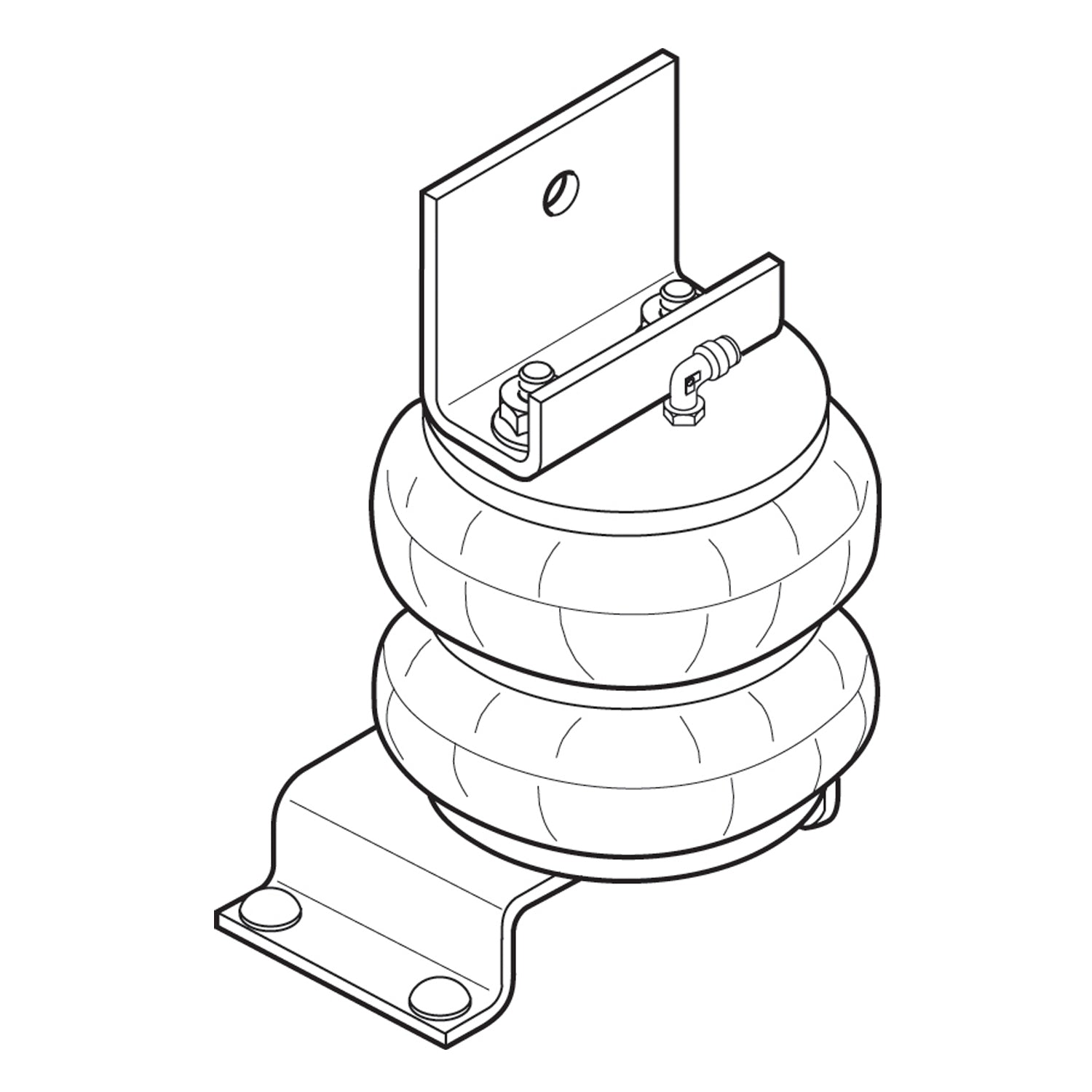 Firestone Ride-Rite 2070 Ride-Rite Air Helper Spring Kit Fits F53 F59 Motorhome