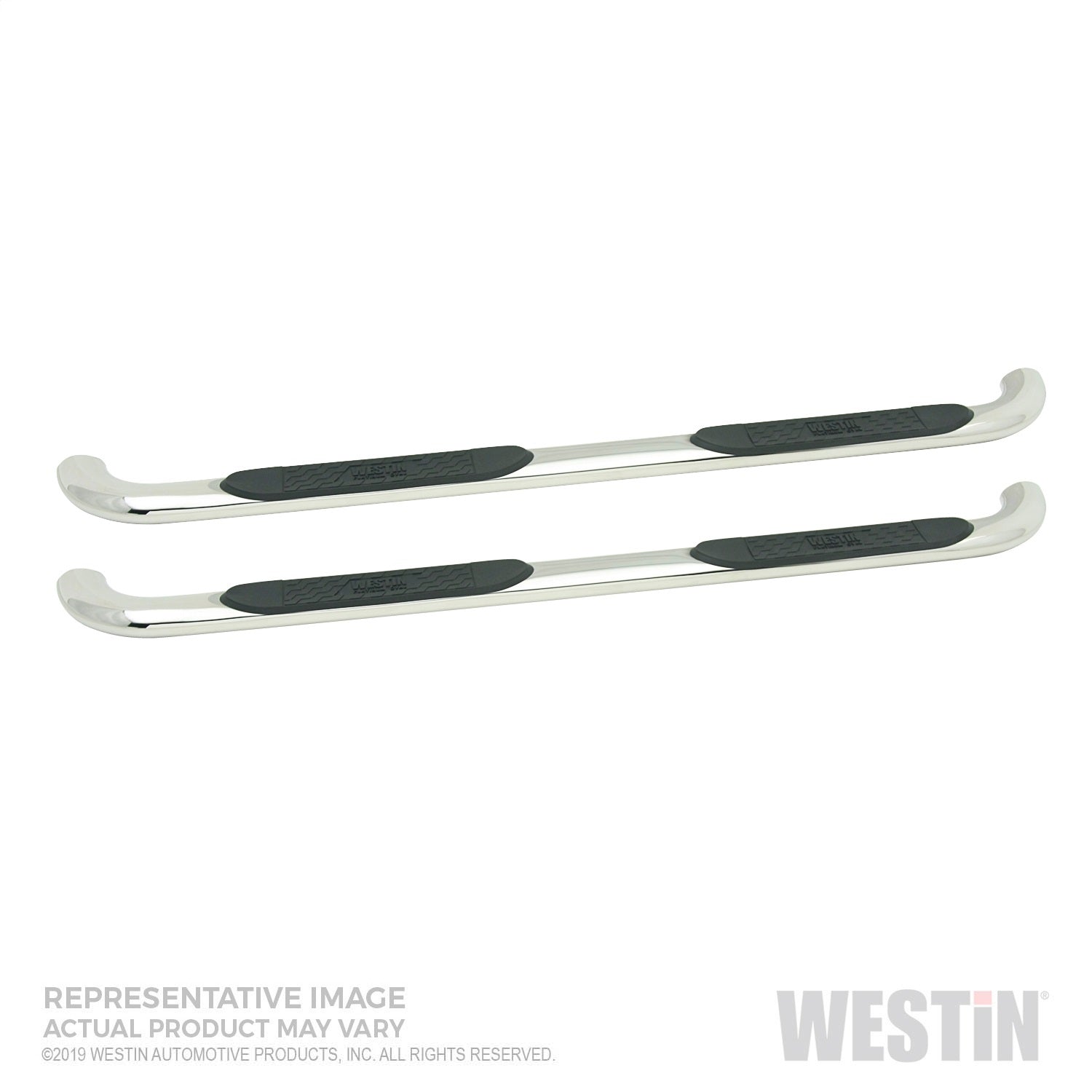 Westin 21-4120 Platinum 4 Oval Nerf Step Bars Fits Sierra 1500 Silverado 1500