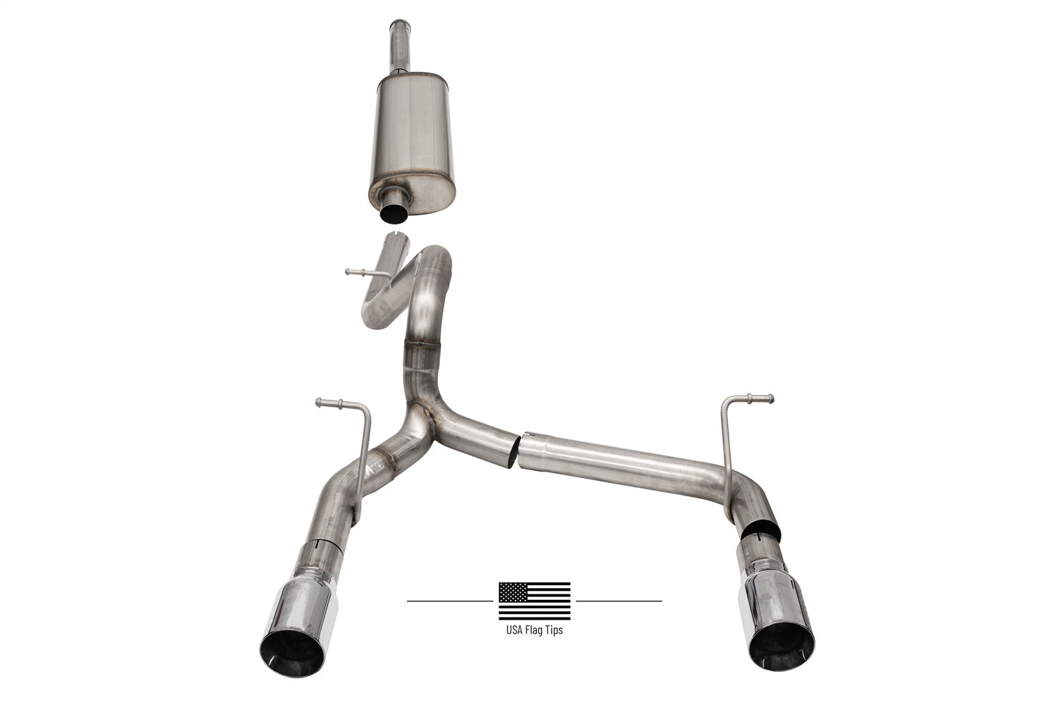 Corsa Performance 21124USA Sport Cat-Back Exhaust System Fits Wrangler (JL)