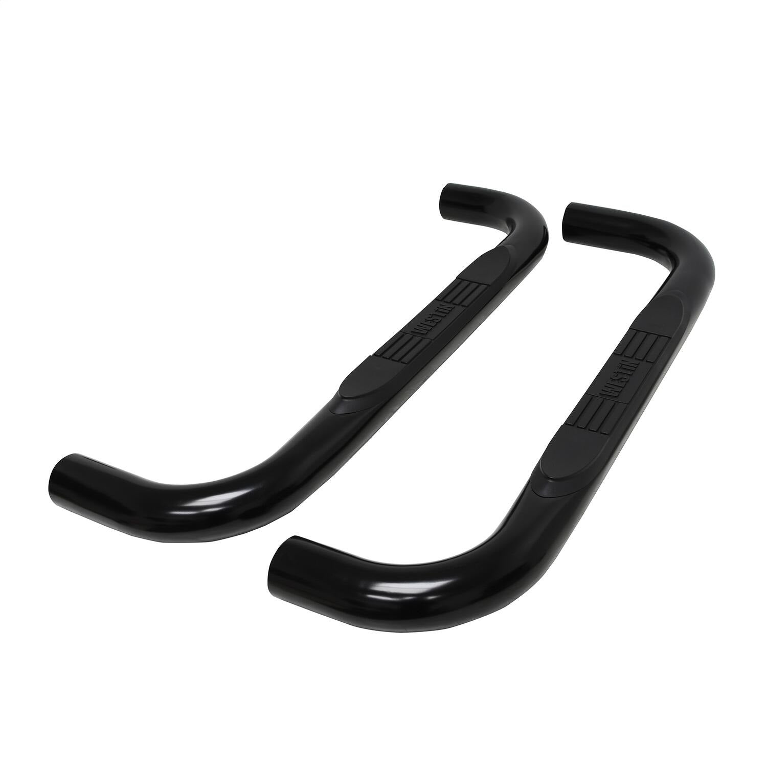 Westin 23-4115 E-Series 3 Round Nerf Step Bars Fits Sierra 1500 Silverado 1500