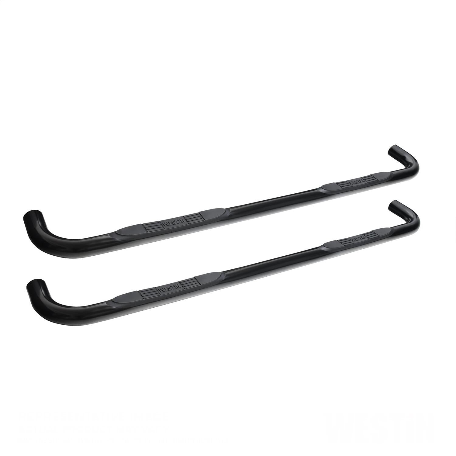 Westin 23-4125 E-Series 3 Round Nerf Step Bars Fits Sierra 1500 Silverado 1500