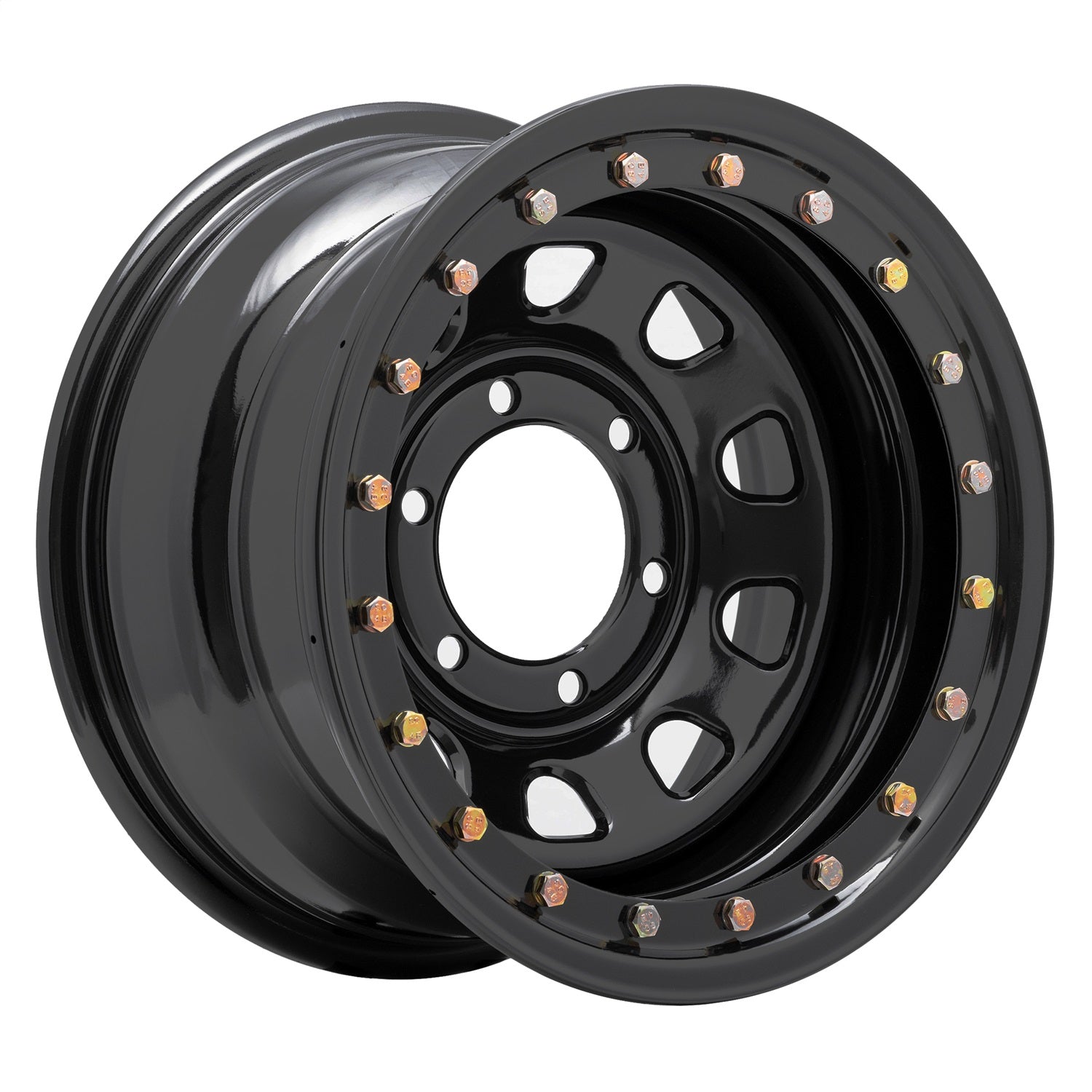 Pro Comp Wheels 252-5183F Rock Crawler Series 252 Black D-Window Wheel