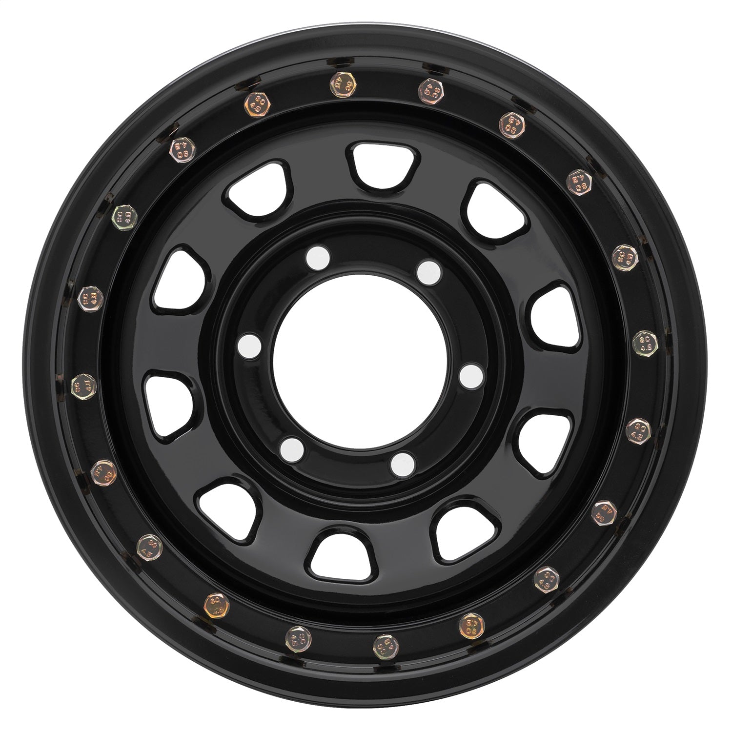 Pro Comp Wheels 252-5183F Rock Crawler Series 252 Black D-Window Wheel