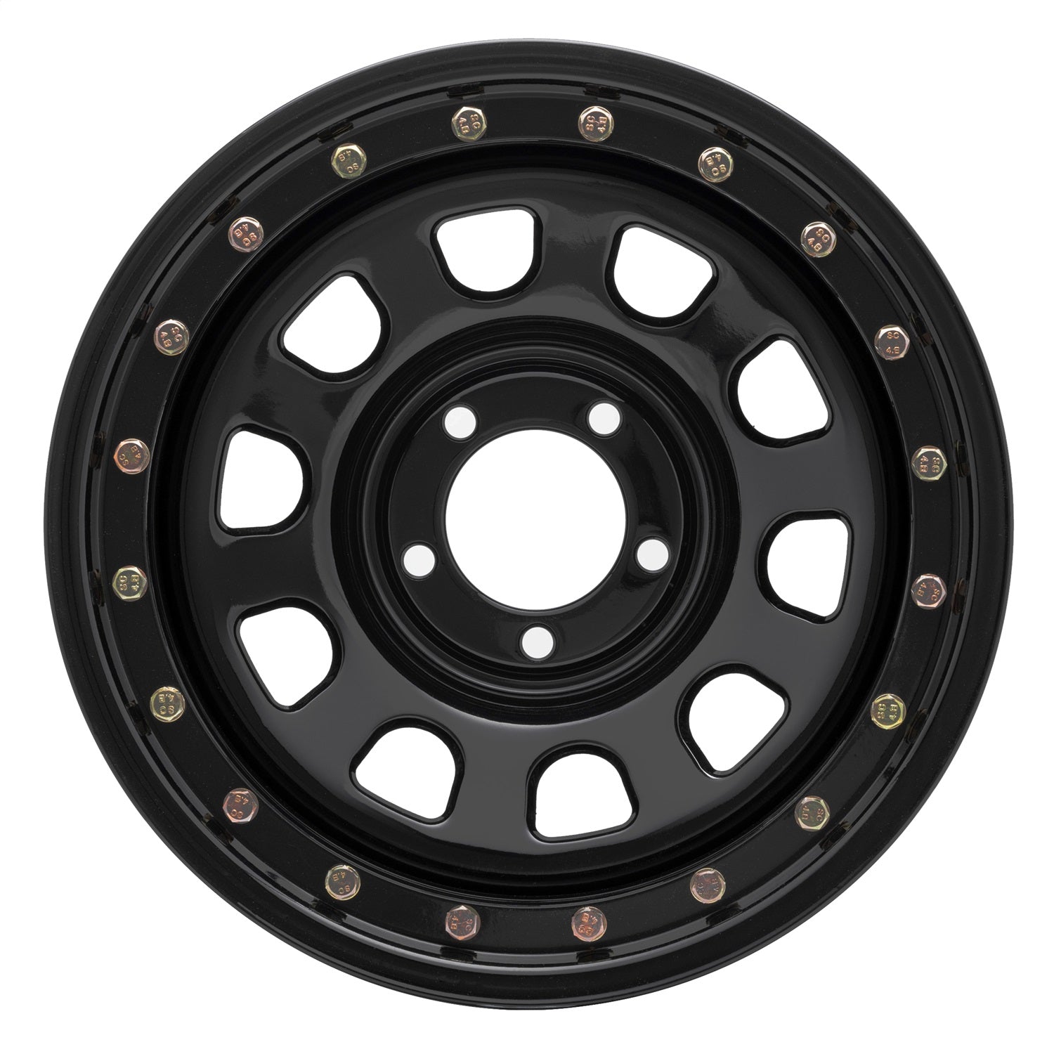 Pro Comp Wheels 252-5185F Rock Crawler Series 252 Black D-Window Wheel