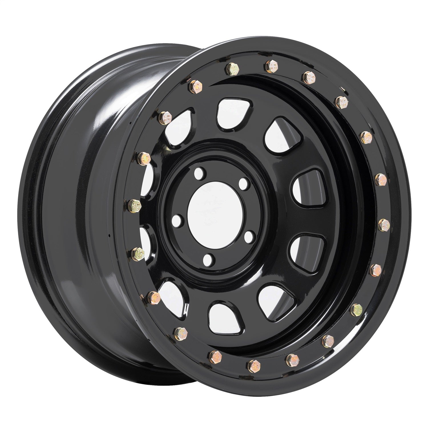 Pro Comp Wheels 252-5865F Rock Crawler Series 252 Black D-Window Wheel