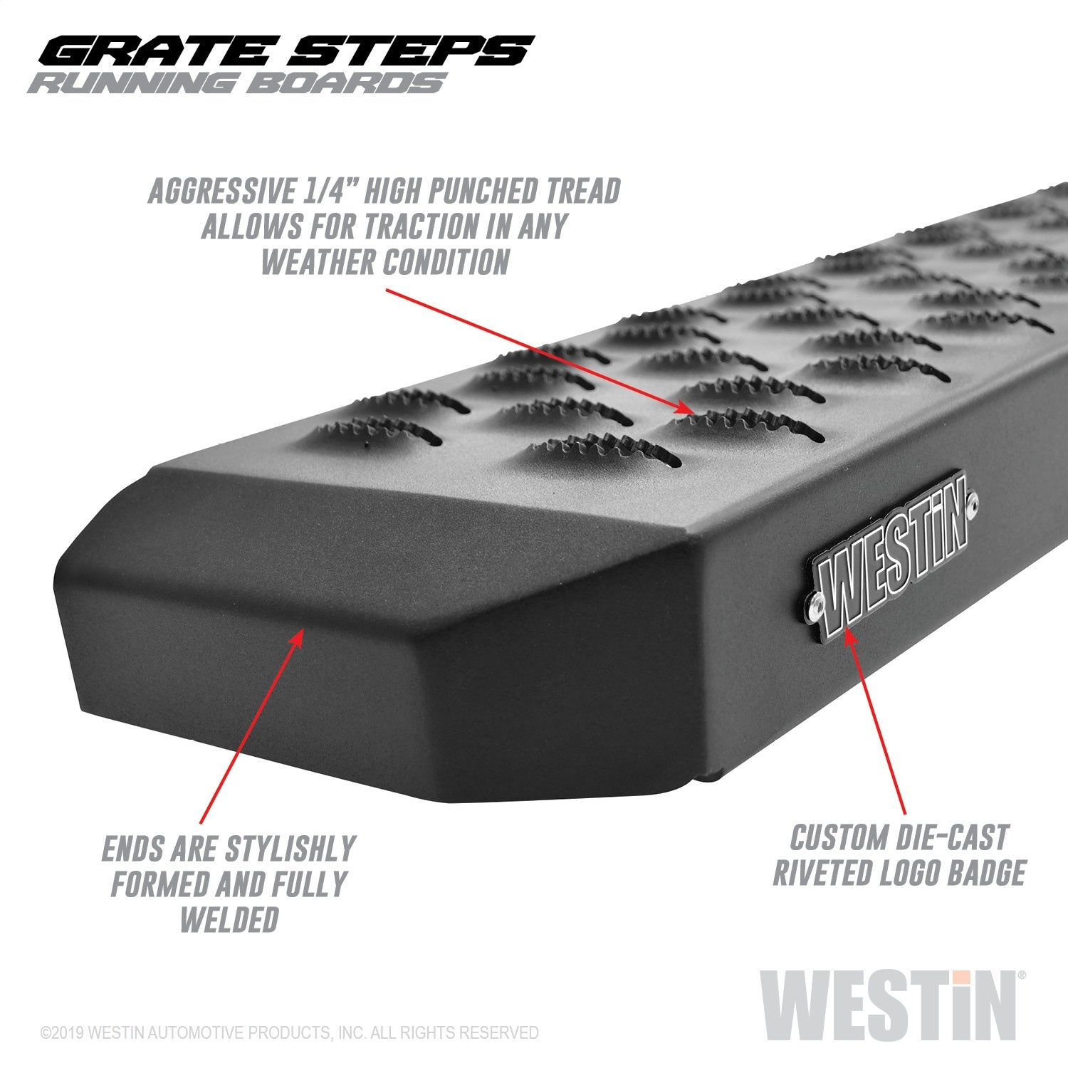 Westin 27-74705 Grate Steps Running Boards