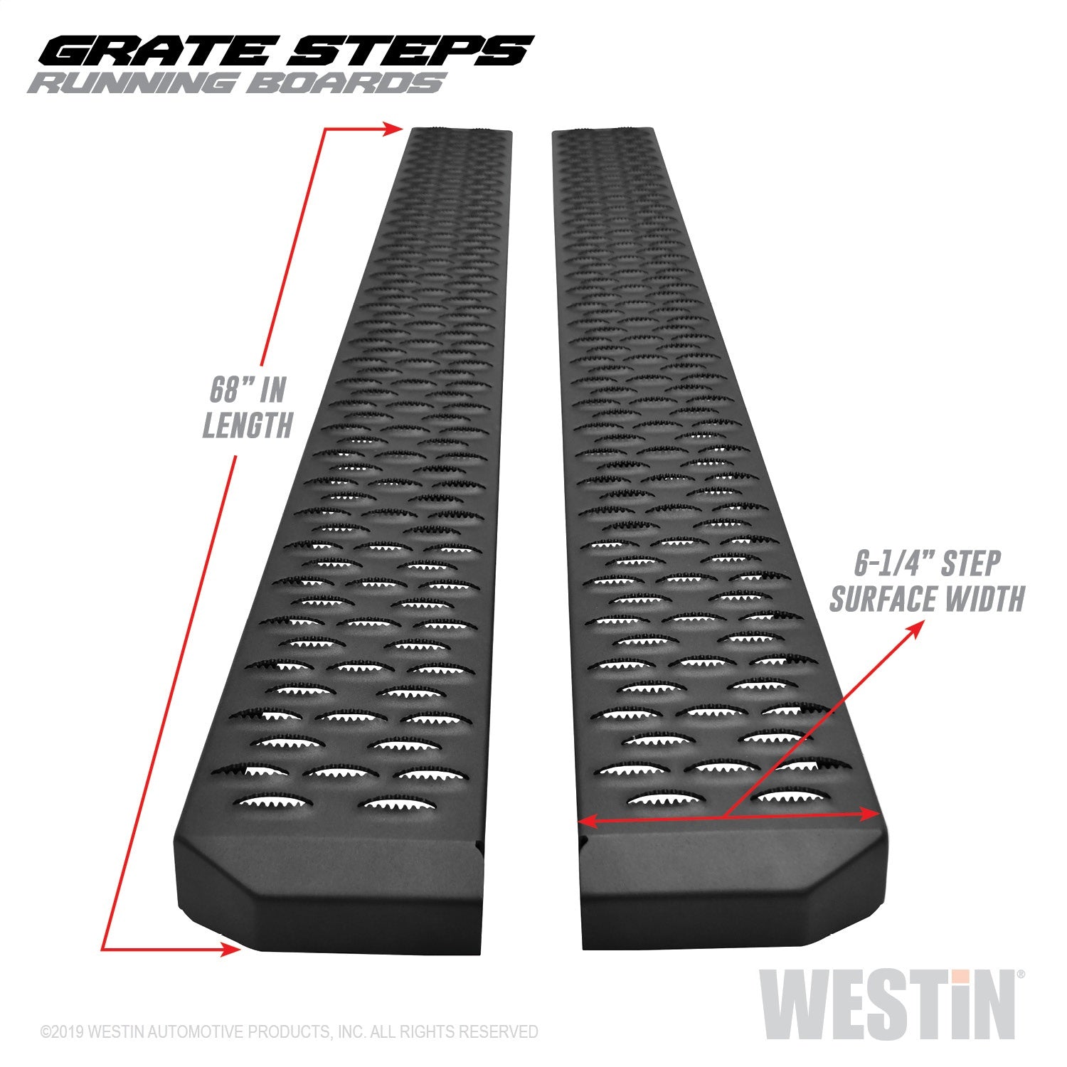 Westin 27-74715 Grate Steps Running Boards