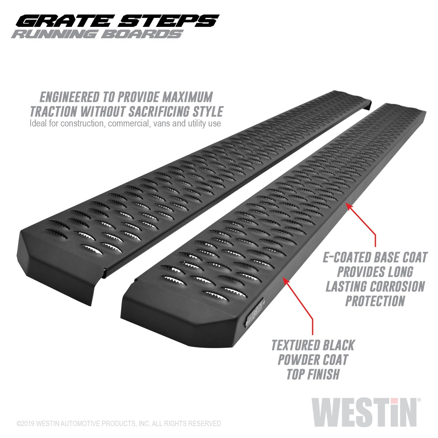 Westin 27-74725 Grate Steps Running Boards