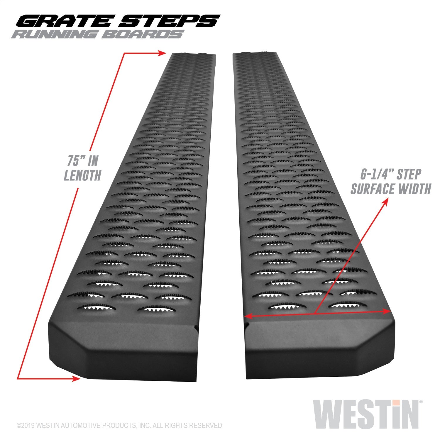 Westin 27-74725 Grate Steps Running Boards