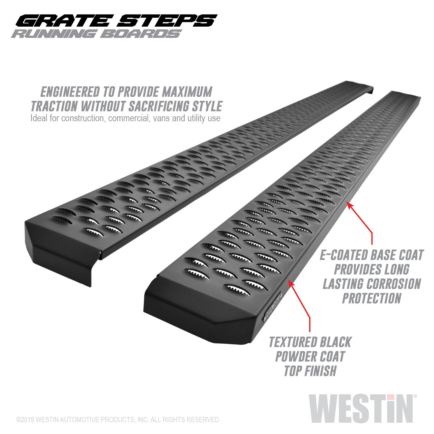 Westin 27-74745 Grate Steps Running Boards