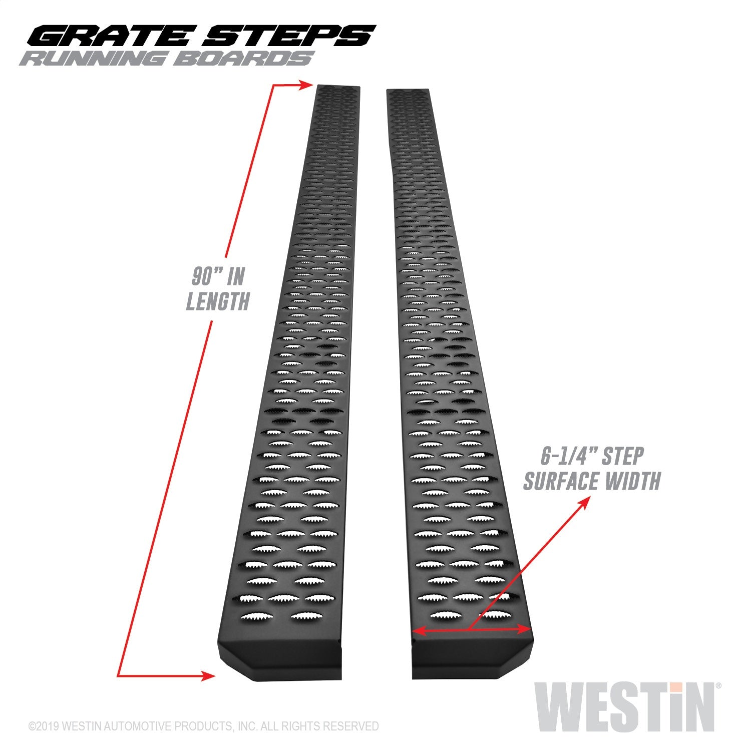 Westin 27-74745 Grate Steps Running Boards