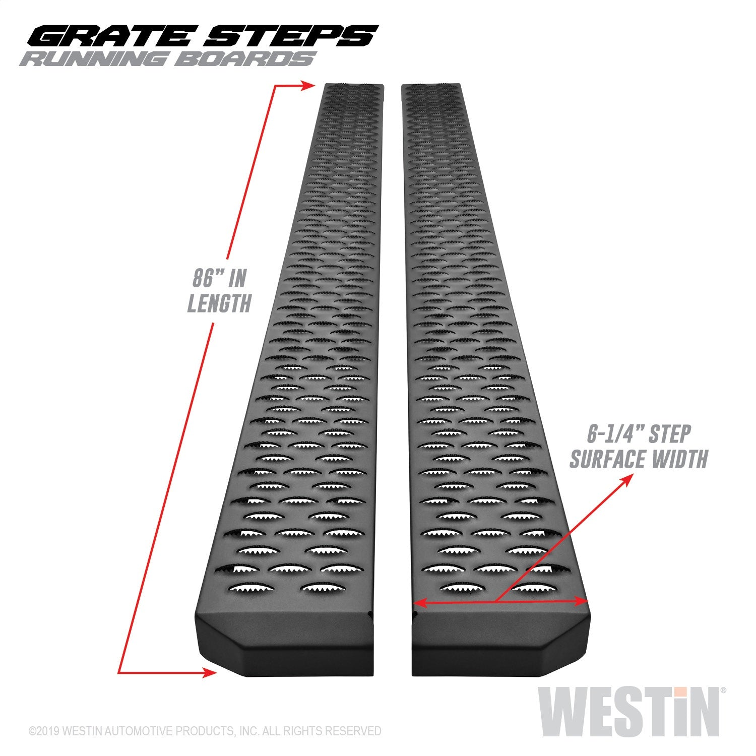 Westin 27-74755 Grate Steps Running Boards