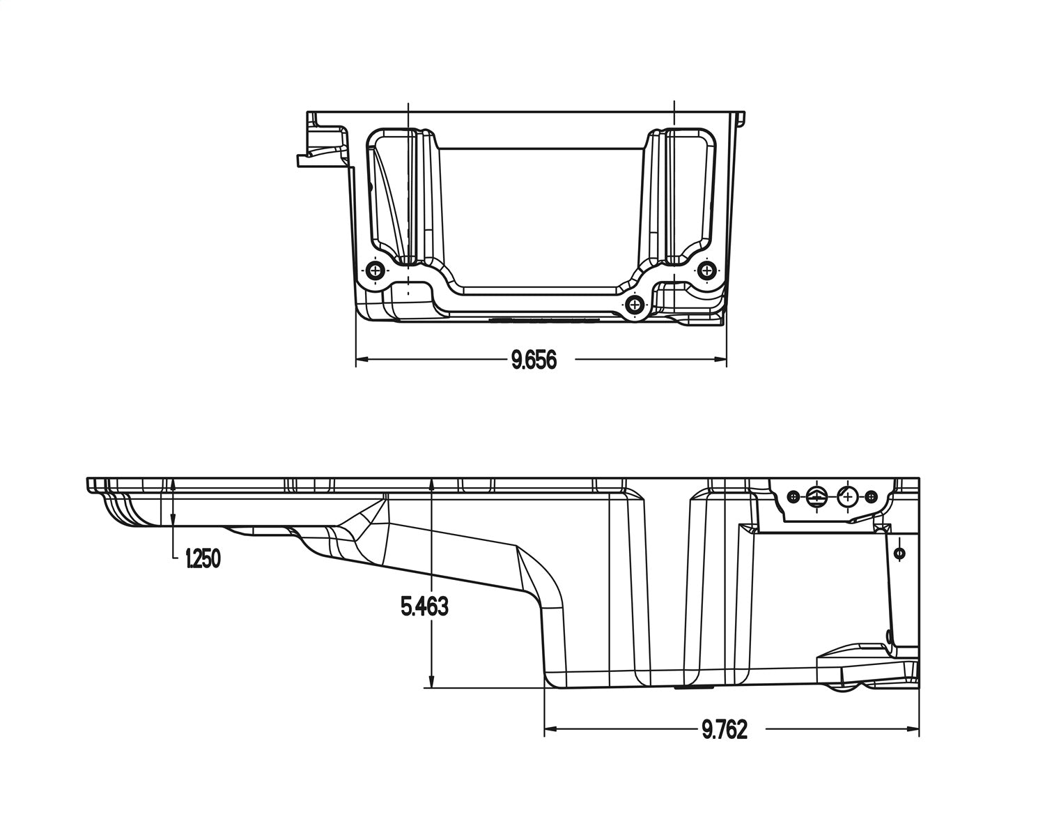 Holley Performance 302-2BK LS Retro-Fit Engine Oil Pan