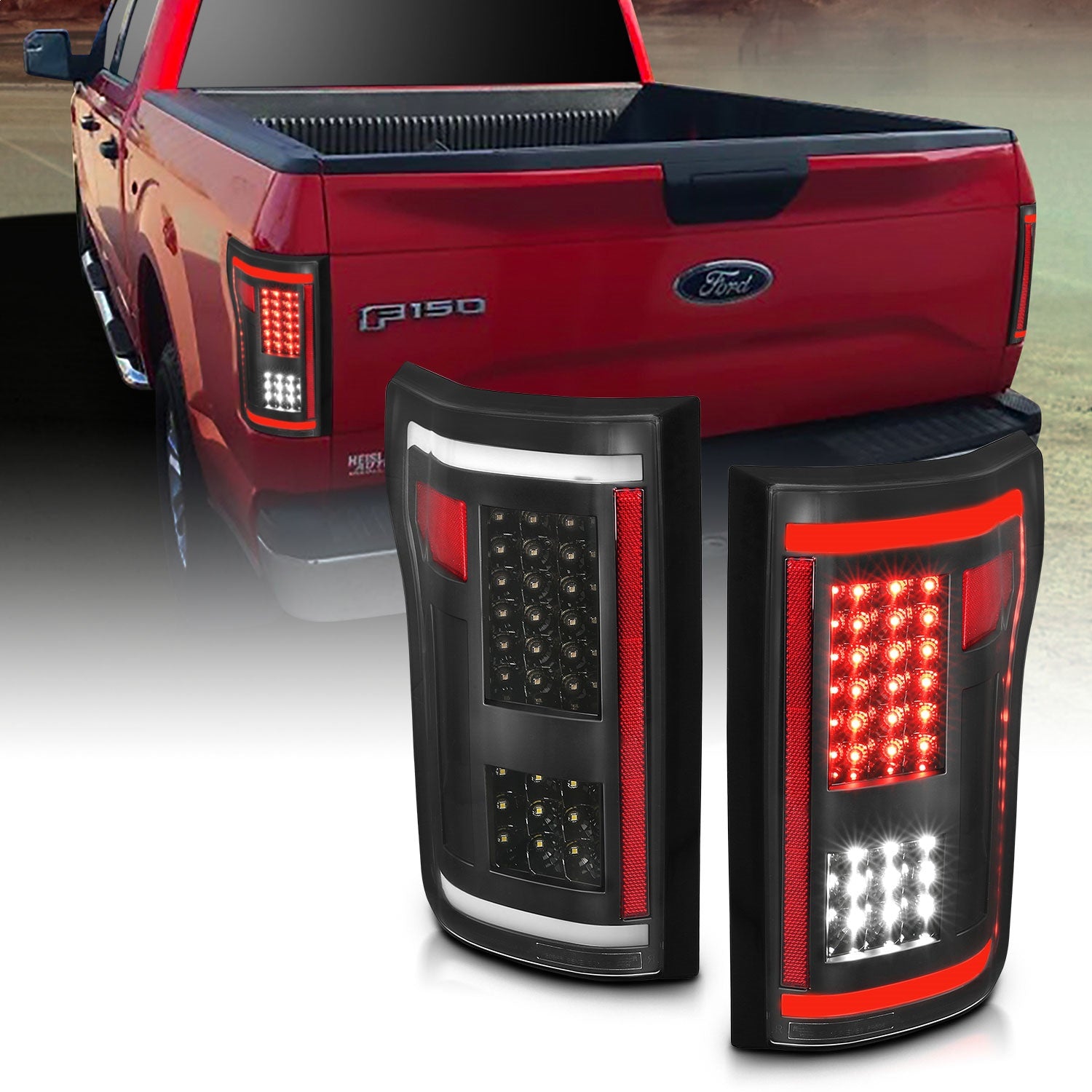 Anzo USA 311285 Tail Light Assembly Fits 15-17 F-150