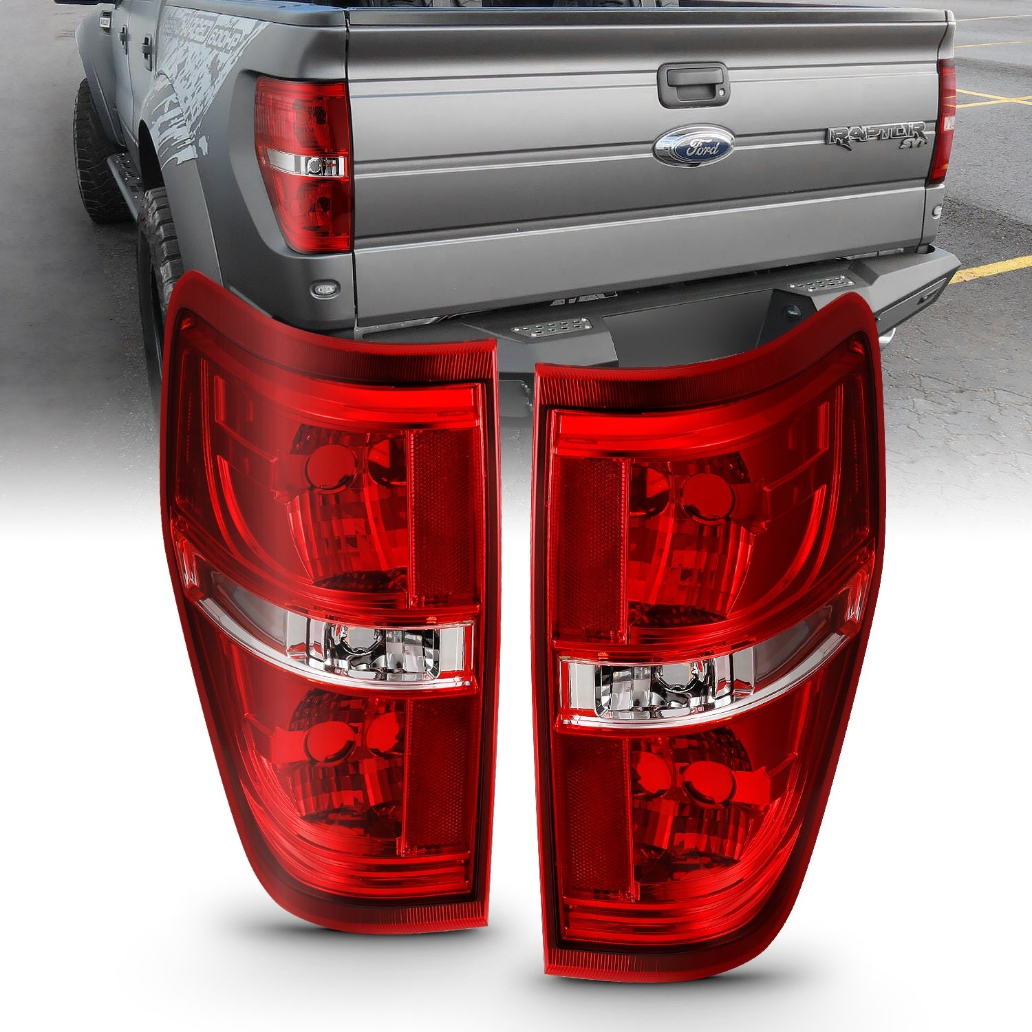 Anzo USA 311299 Tail Light Assembly Fits 09-14 F-150