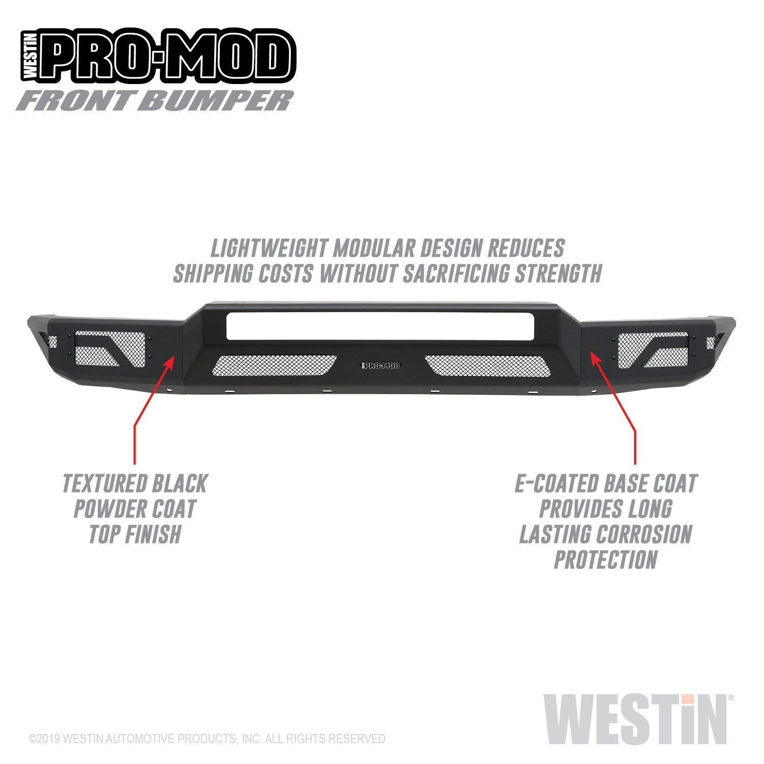 Westin 58-41035 Pro-Mod Front Bumper Fits 14-21 Tundra