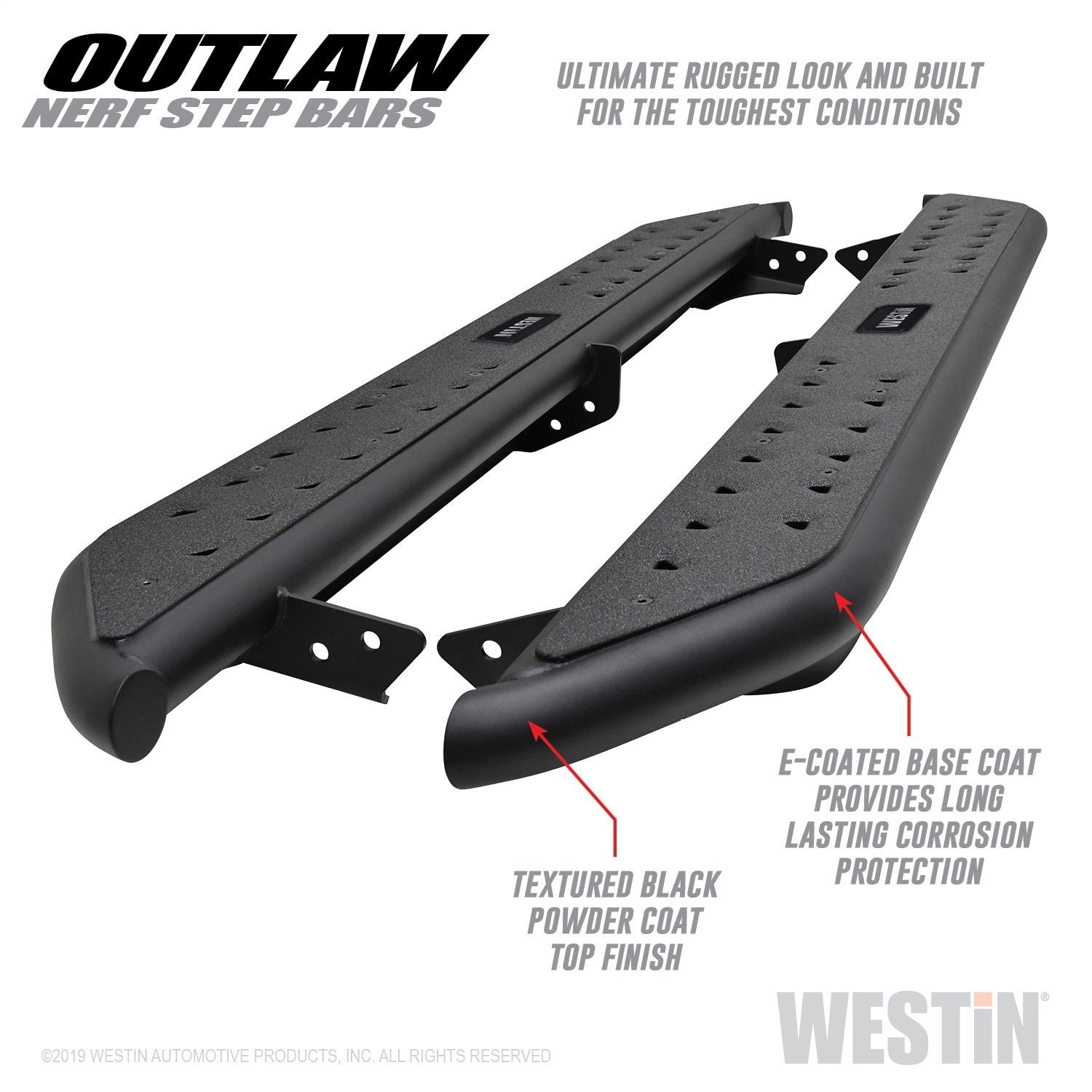 Westin 58-52775 Outlaw Nerf Step Bars Fits 05-21 Tacoma