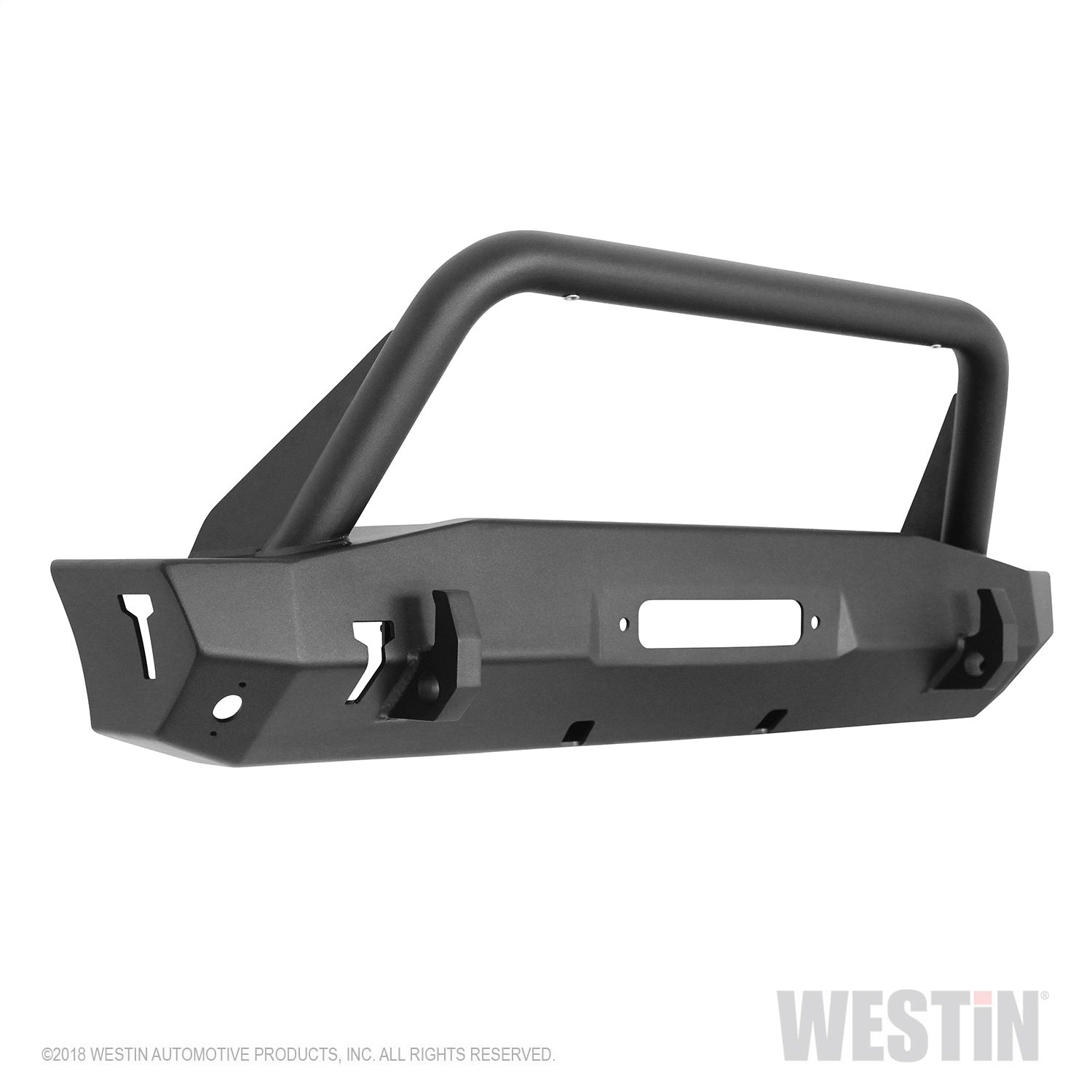 Westin 59-80015 WJ2 Stubby Front Bumper w/Bull Bar Fits 07-18 Wrangler (JK)