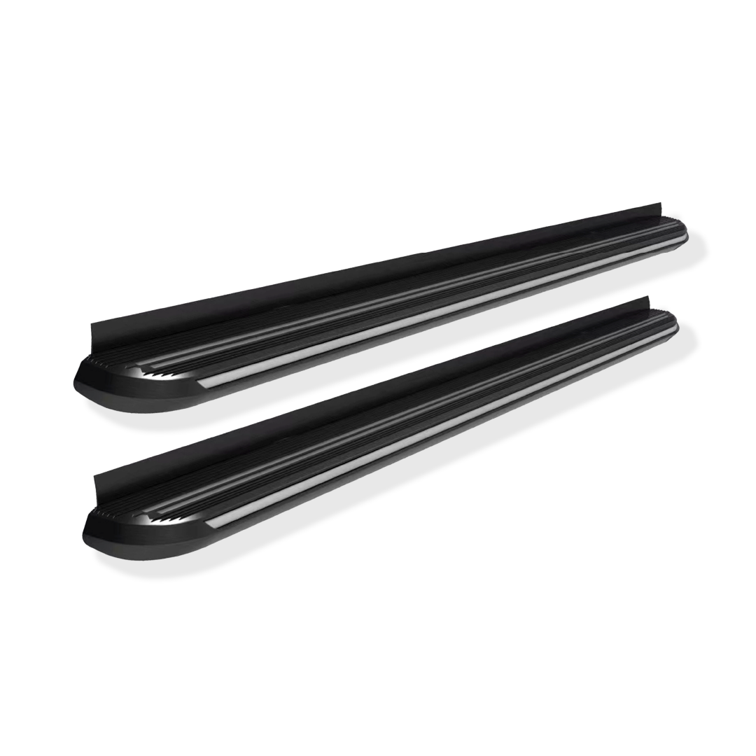 Fenza Black and Chrome Running Board 82" For 2011-2025 Volkswagen Amarok