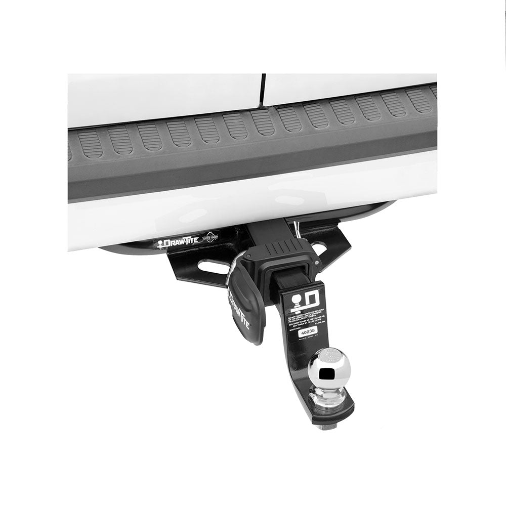 Draw-Tite 63080 Black Trailer Hitch Silencer and Cover for 2" Hitch Receivers (QSP)