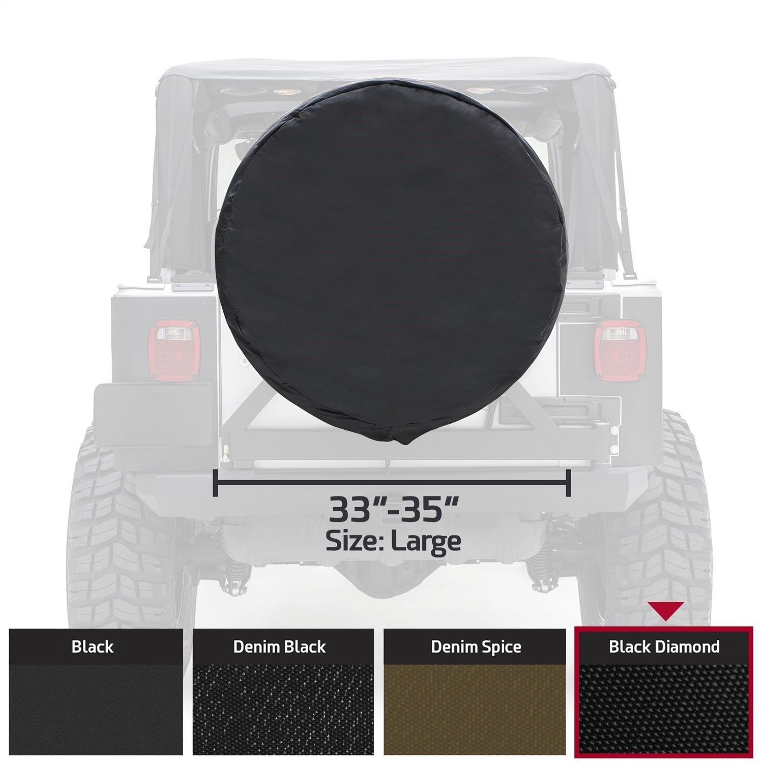 Smittybilt 773535 Spare Tire Cover