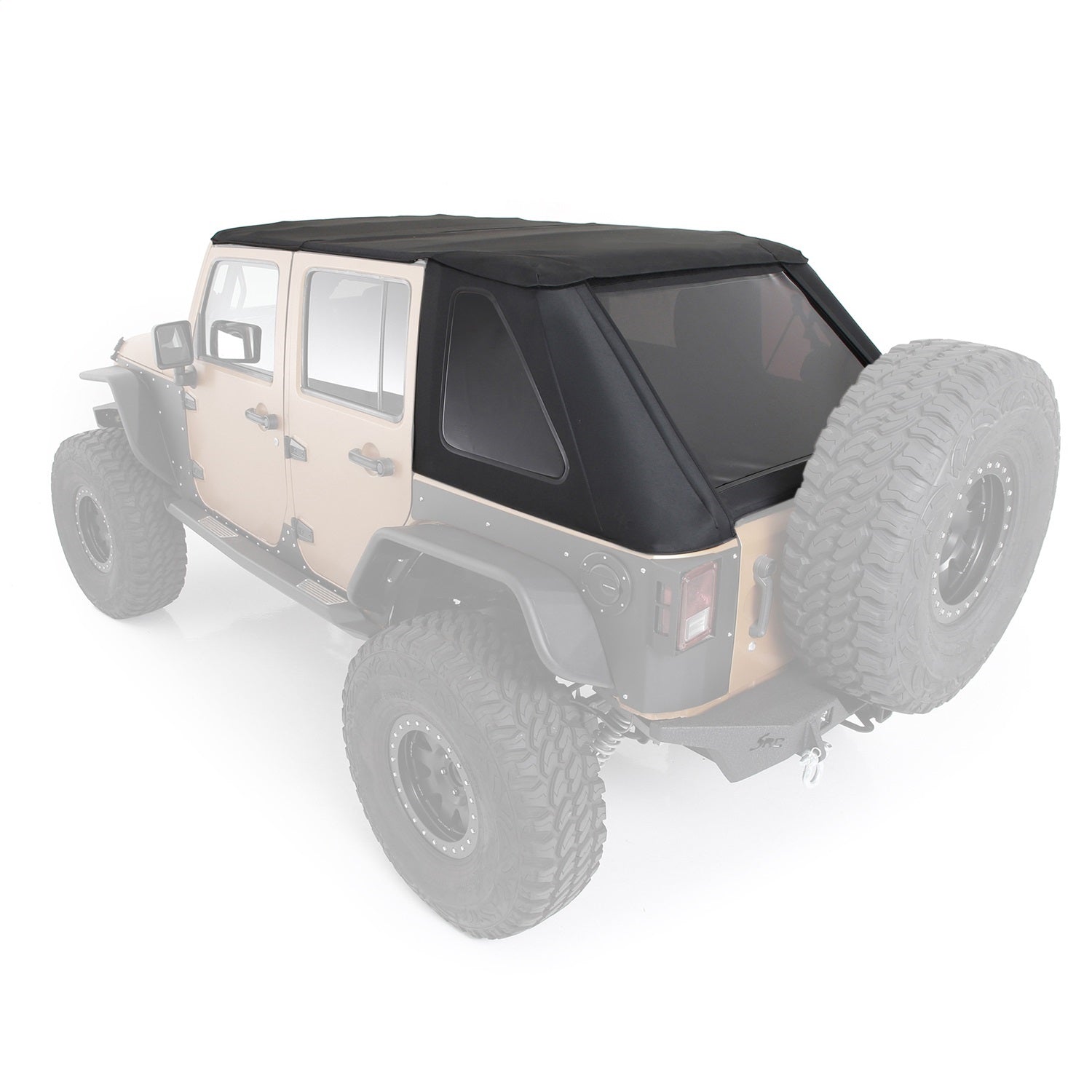 Smittybilt 9087235 Bowless Combo Top w/Tinted Windows Fits 07-18 Wrangler (JK)