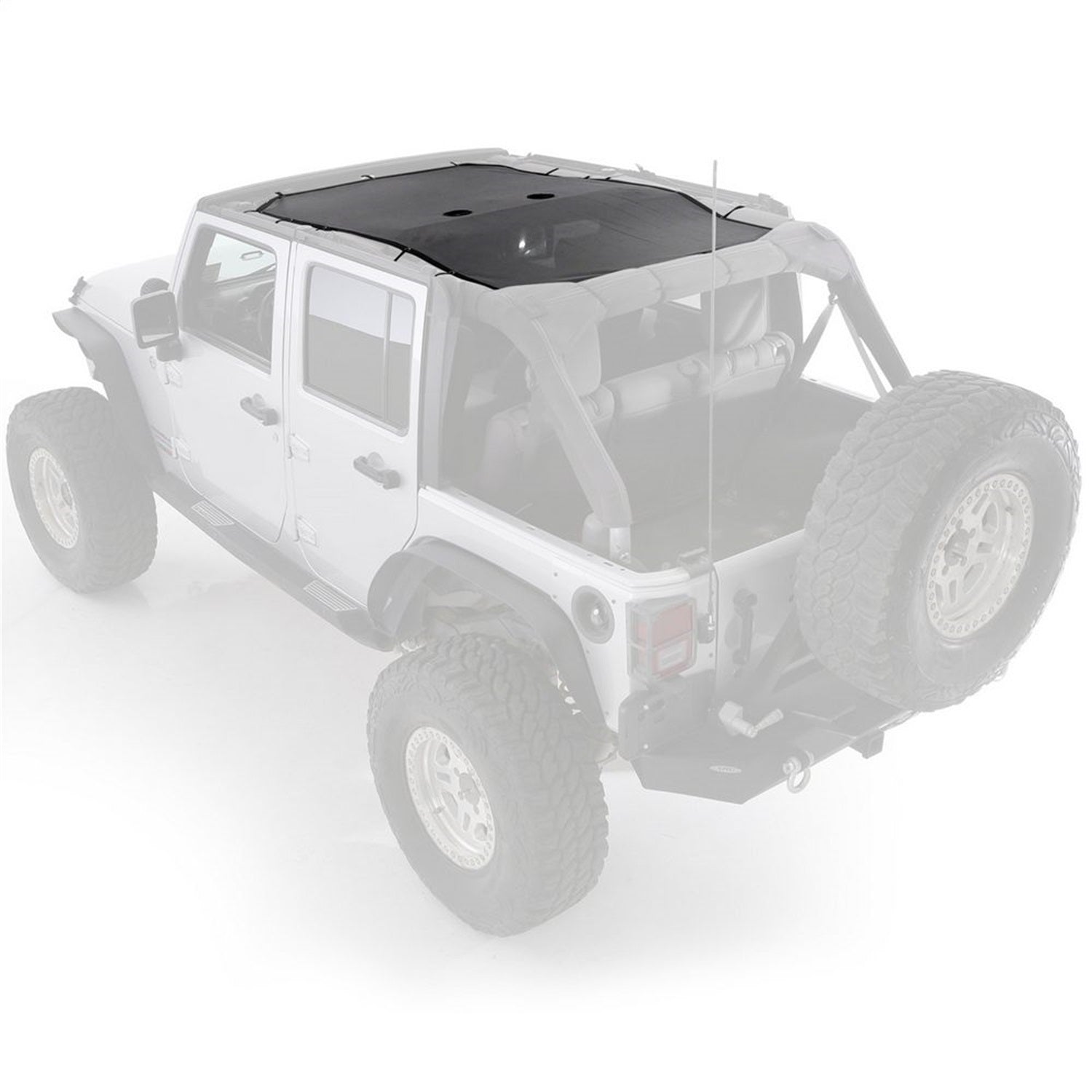 Smittybilt 95500 Cloak Extended Mesh Top Fits 07-18 Wrangler (JK)