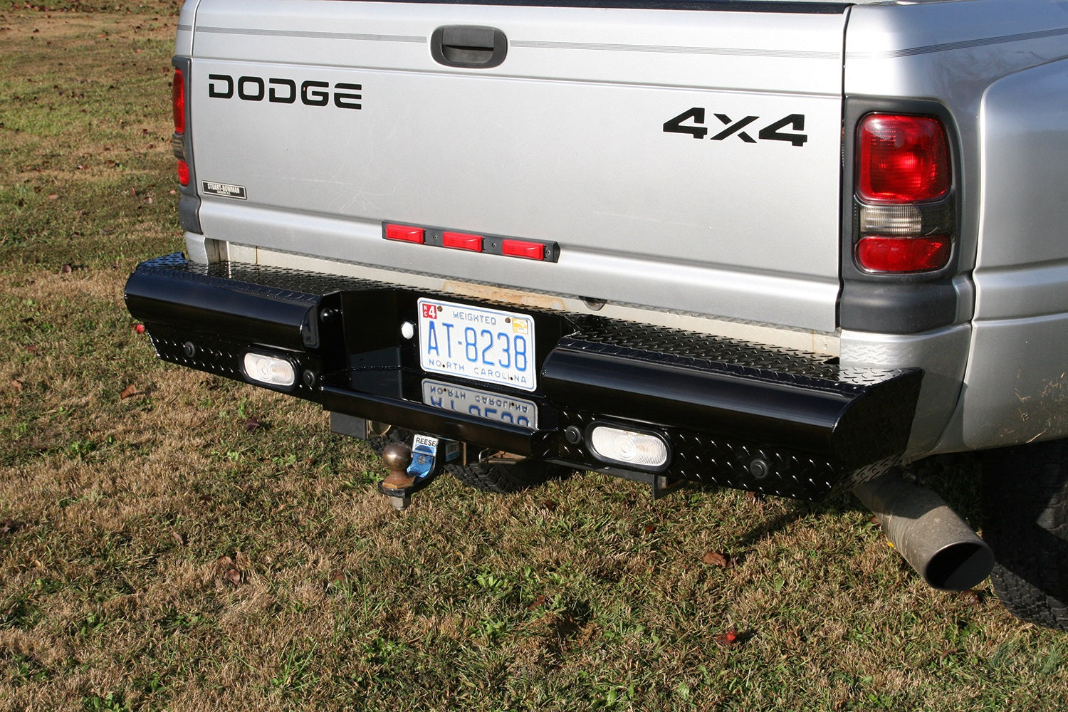 Fab Fours DR94-T1650-1 Black Steel Ranch Rear Bumper Fits Ram 2500 Ram 3500