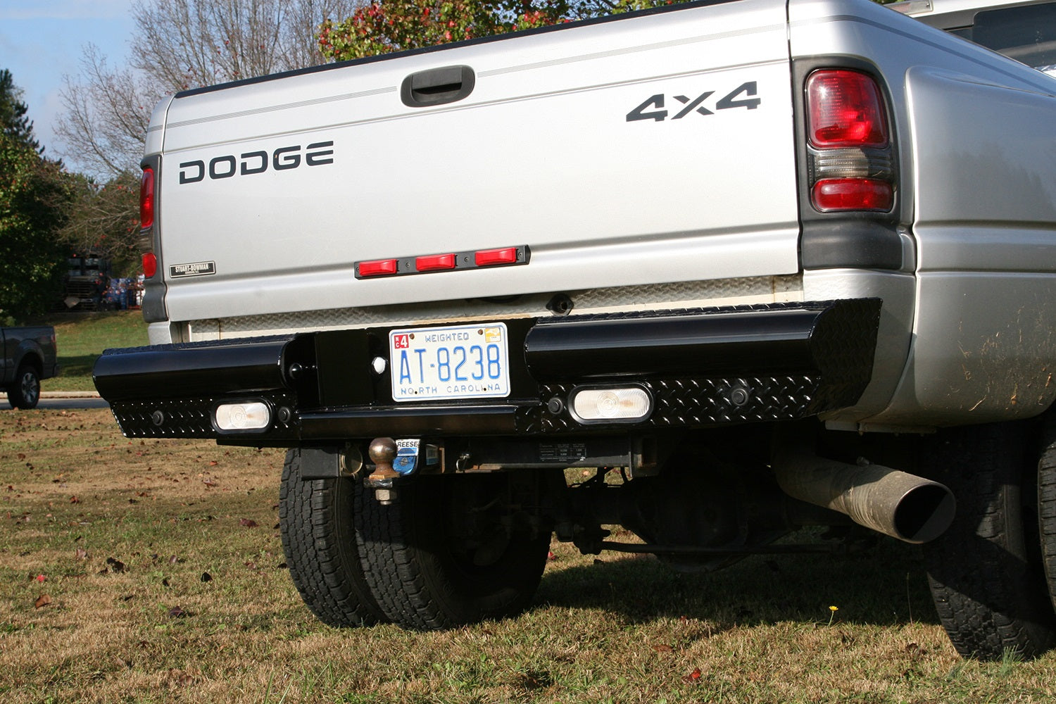 Fab Fours DR94-T1650-1 Black Steel Ranch Rear Bumper Fits Ram 2500 Ram 3500