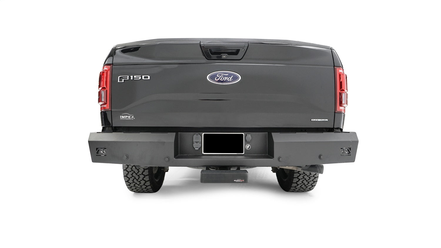 Fab Fours FF15-RT3250-1 Red Steel Rear Bumper Fits 15-20 F-150