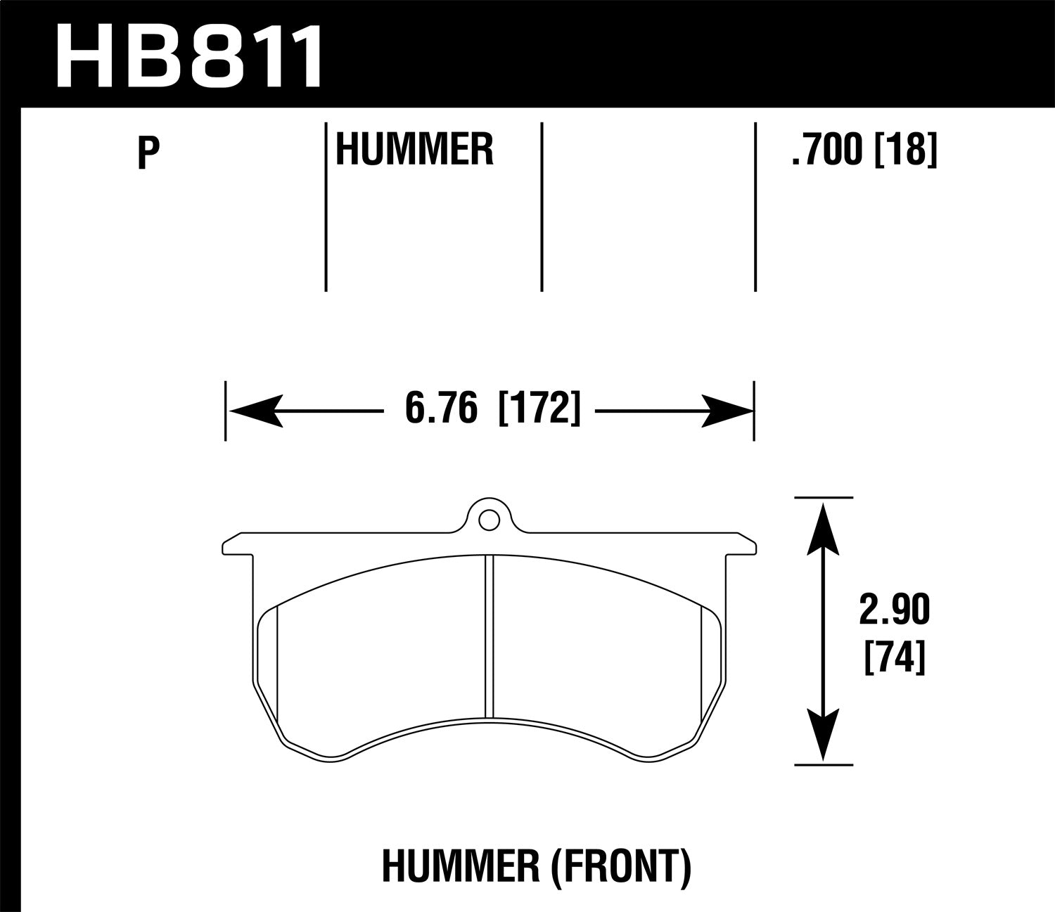 Hawk Performance HB811P.700 SuperDuty Disc Brake Pad