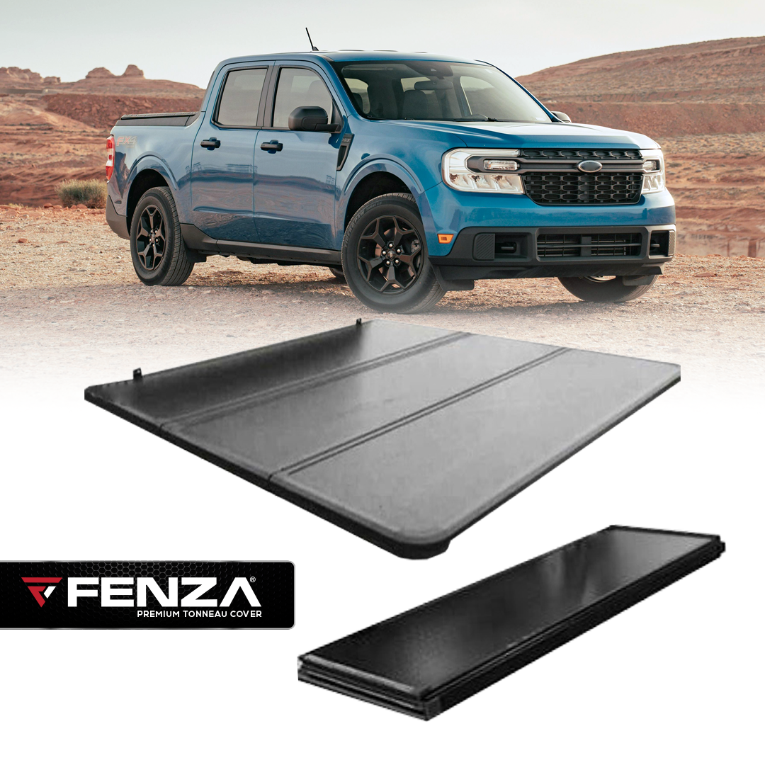 Hard Tri-Fold Tonneau Cover Compatible With Ford Maverick 22+ (Double Cab)