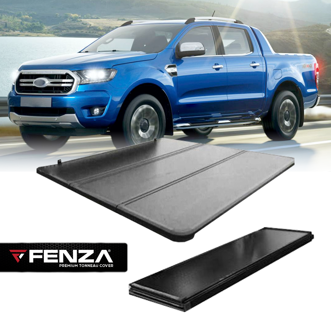 Hard Tri-Fold Tonneau Cover Compatible With Ford Ranger 12-22 (Export Model)