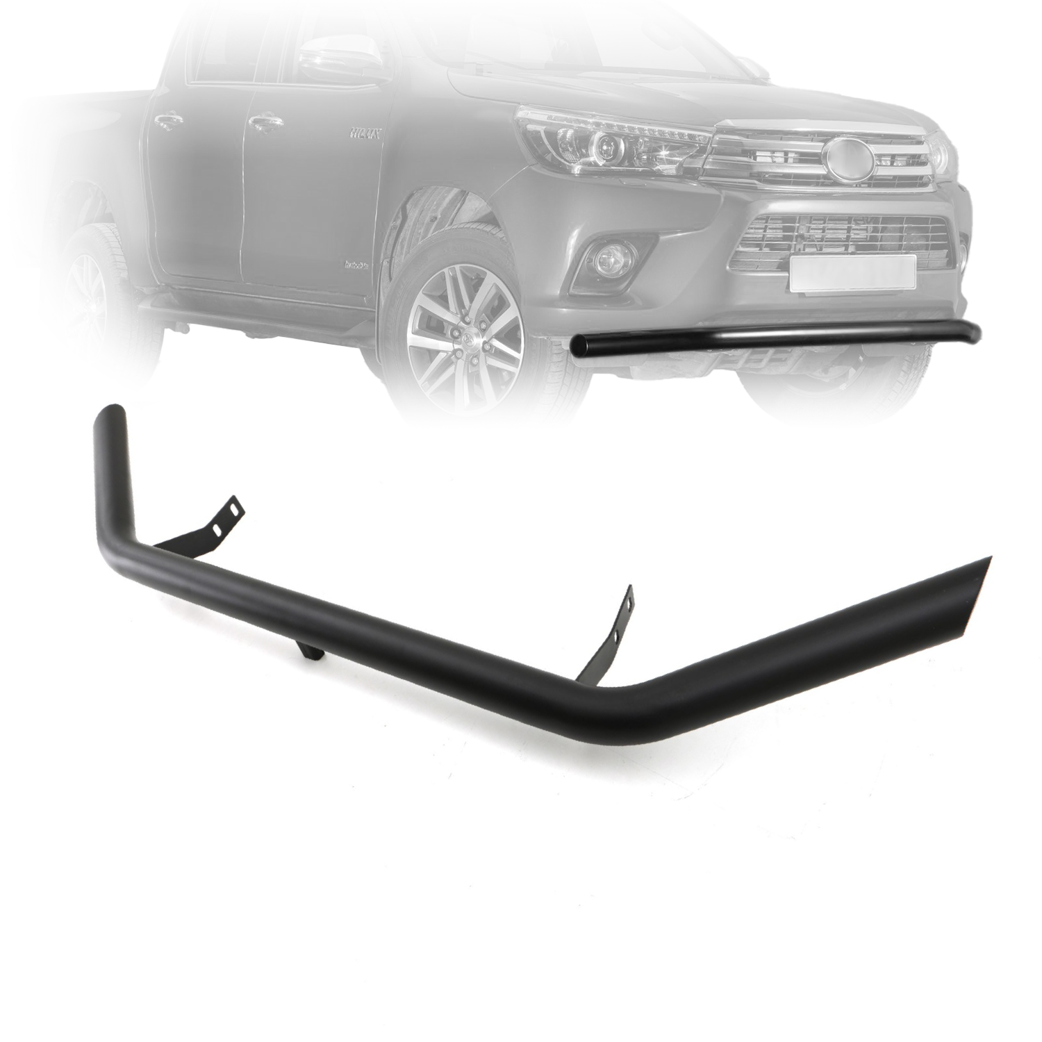 FENZA Lower Front Bumper 3" in Bar (Matte Black) Compatible With Toyota Hilux 16-25