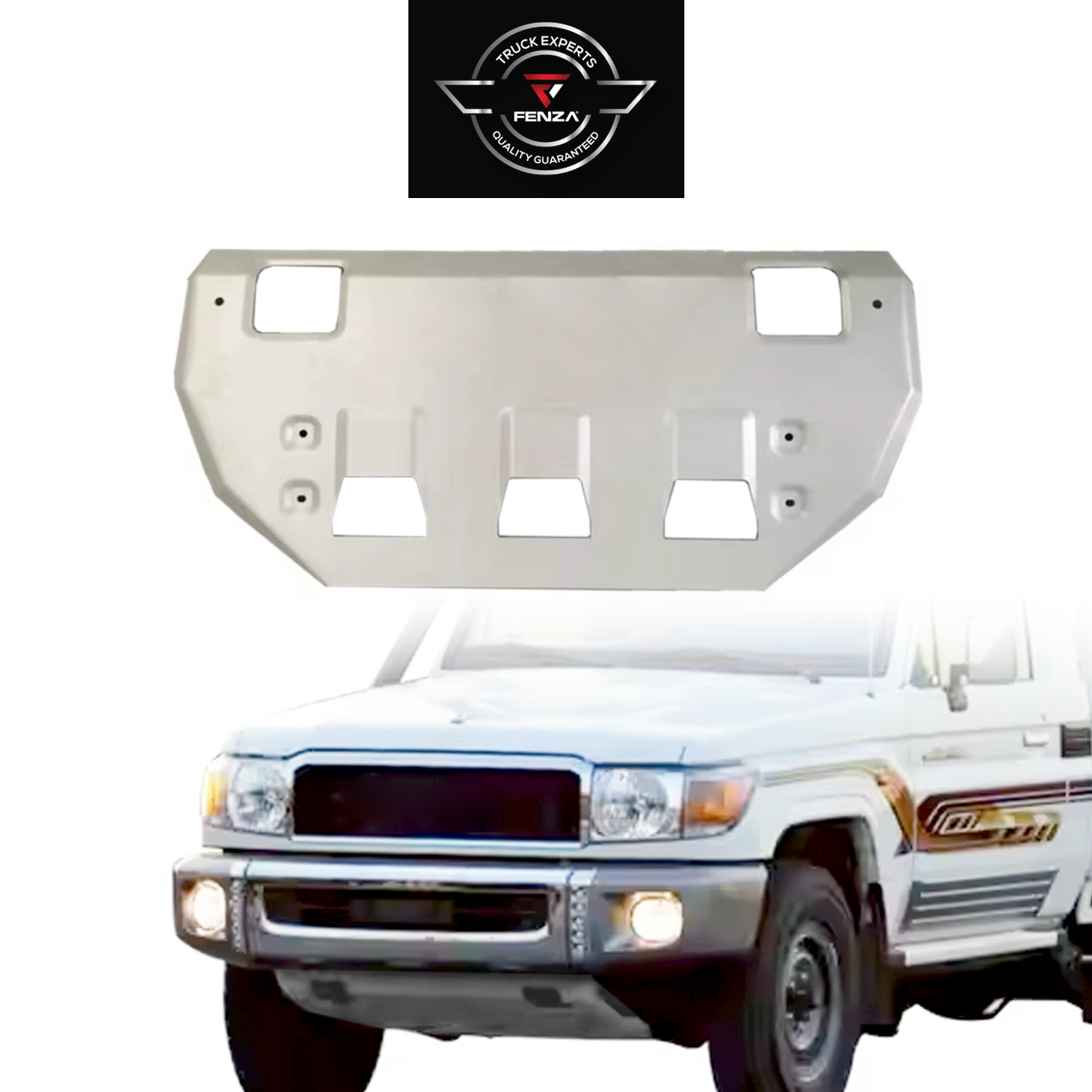 FENZA Front Skid Plate Compatible With Toyota Land Cruiser 70 Series Pickup