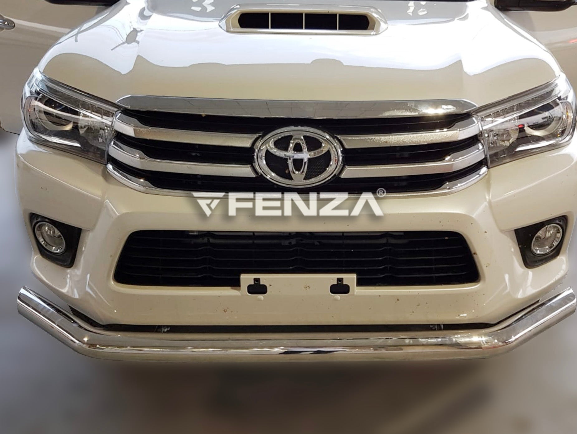 FENZA Stainless Lower Front Bumper Bar 3 in for 2016-2024 Toyota Hilux