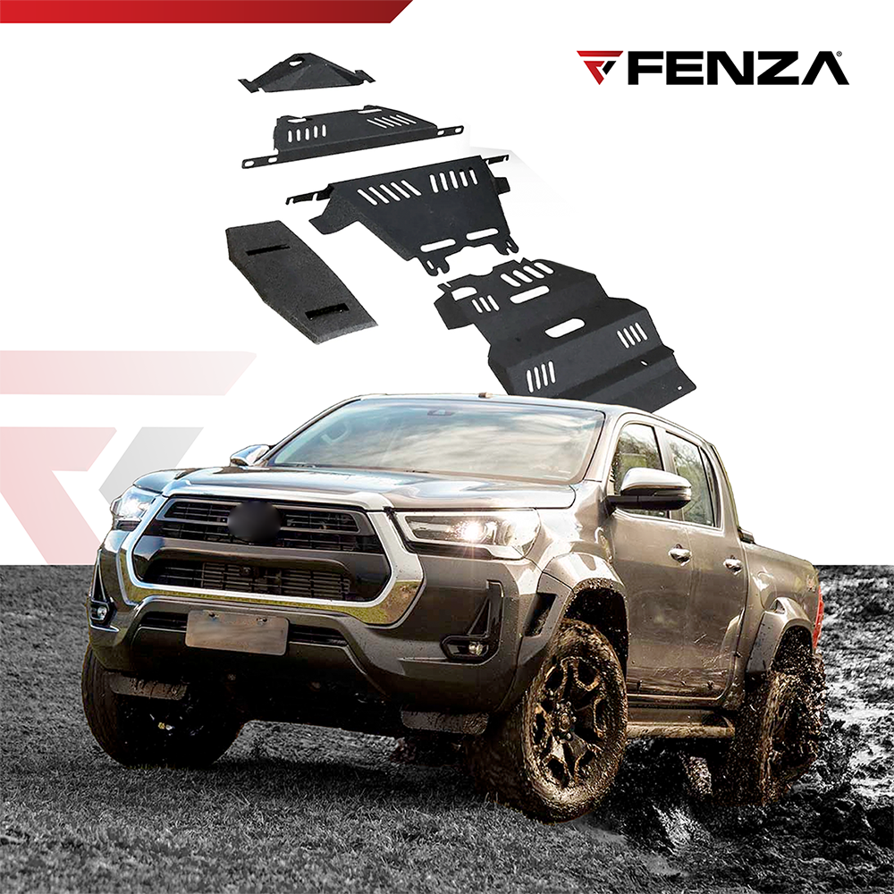 Steel Skid Bash Plates Underbody Compatible With Toyota Hilux 16+