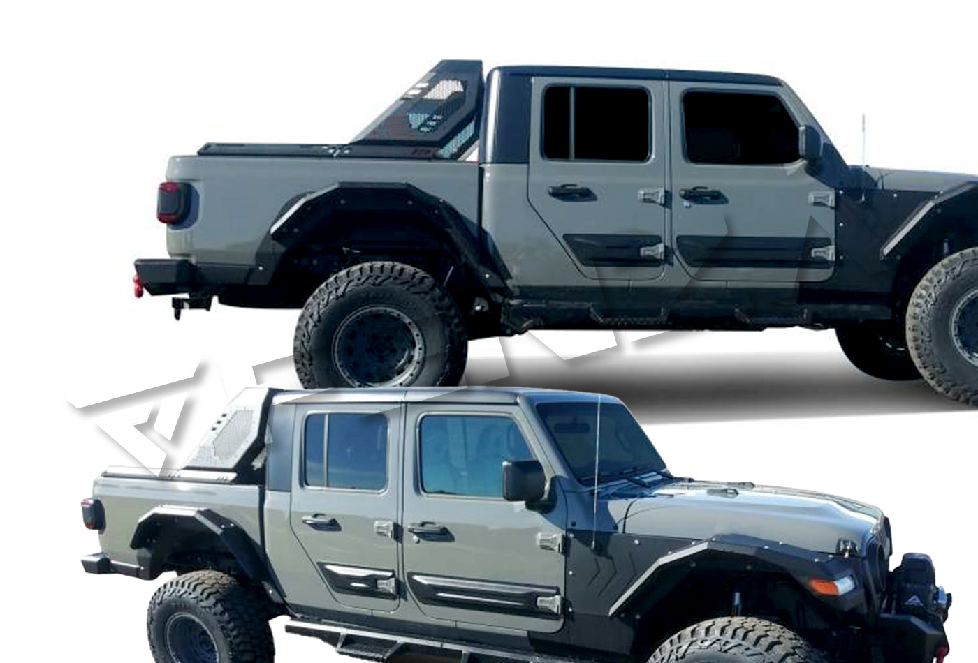 Off Road Roll Bars W/ Light Compatible With Jeep Gladiator 20-24