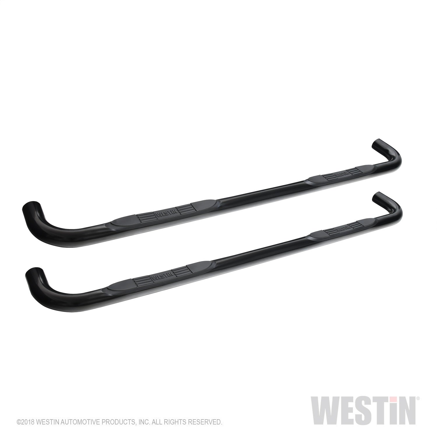 Westin 23-4135 E-Series 3 Round Nerf Step Bars Fits Sierra 1500 Silverado 1500