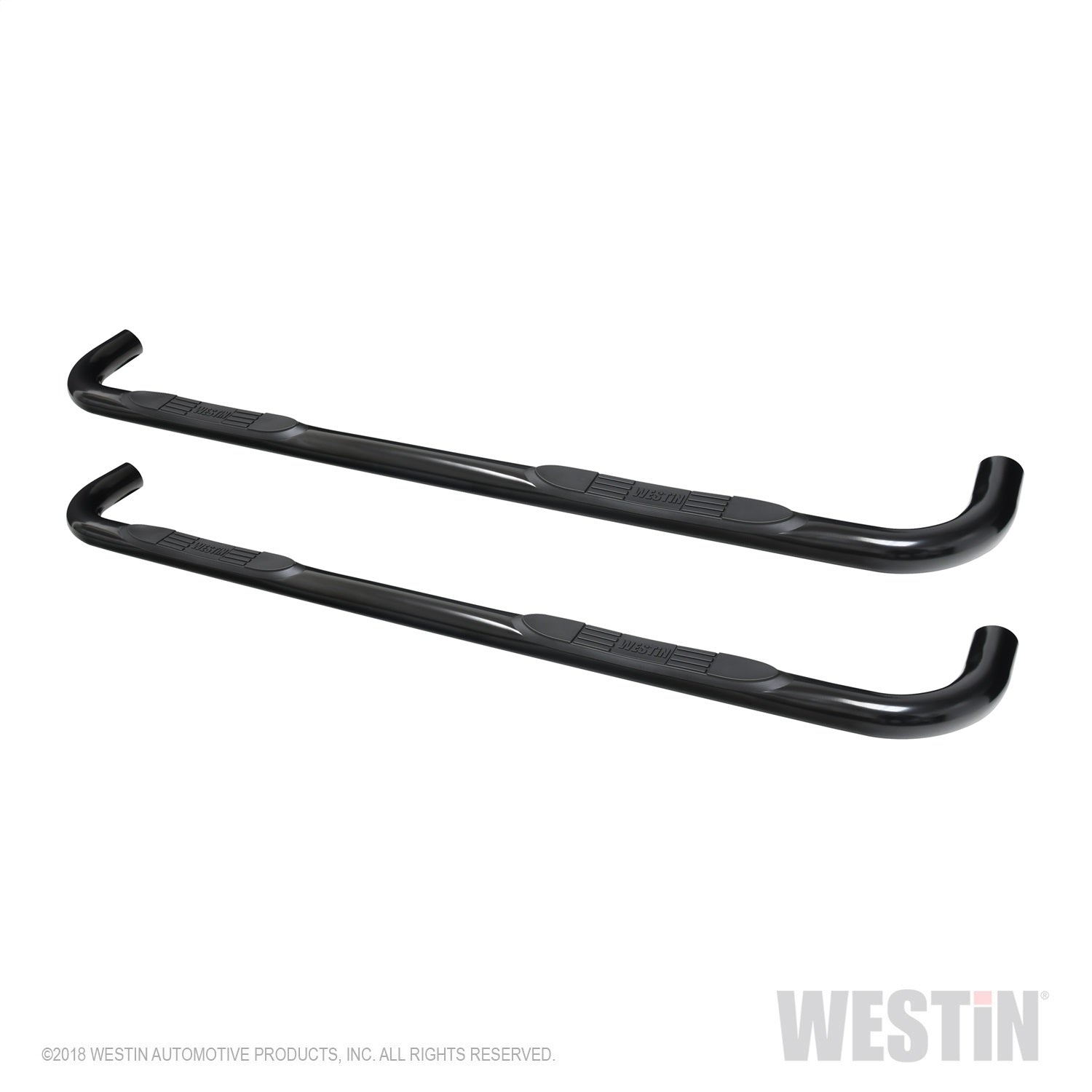 Westin 23-4135 E-Series 3 Round Nerf Step Bars Fits Sierra 1500 Silverado 1500