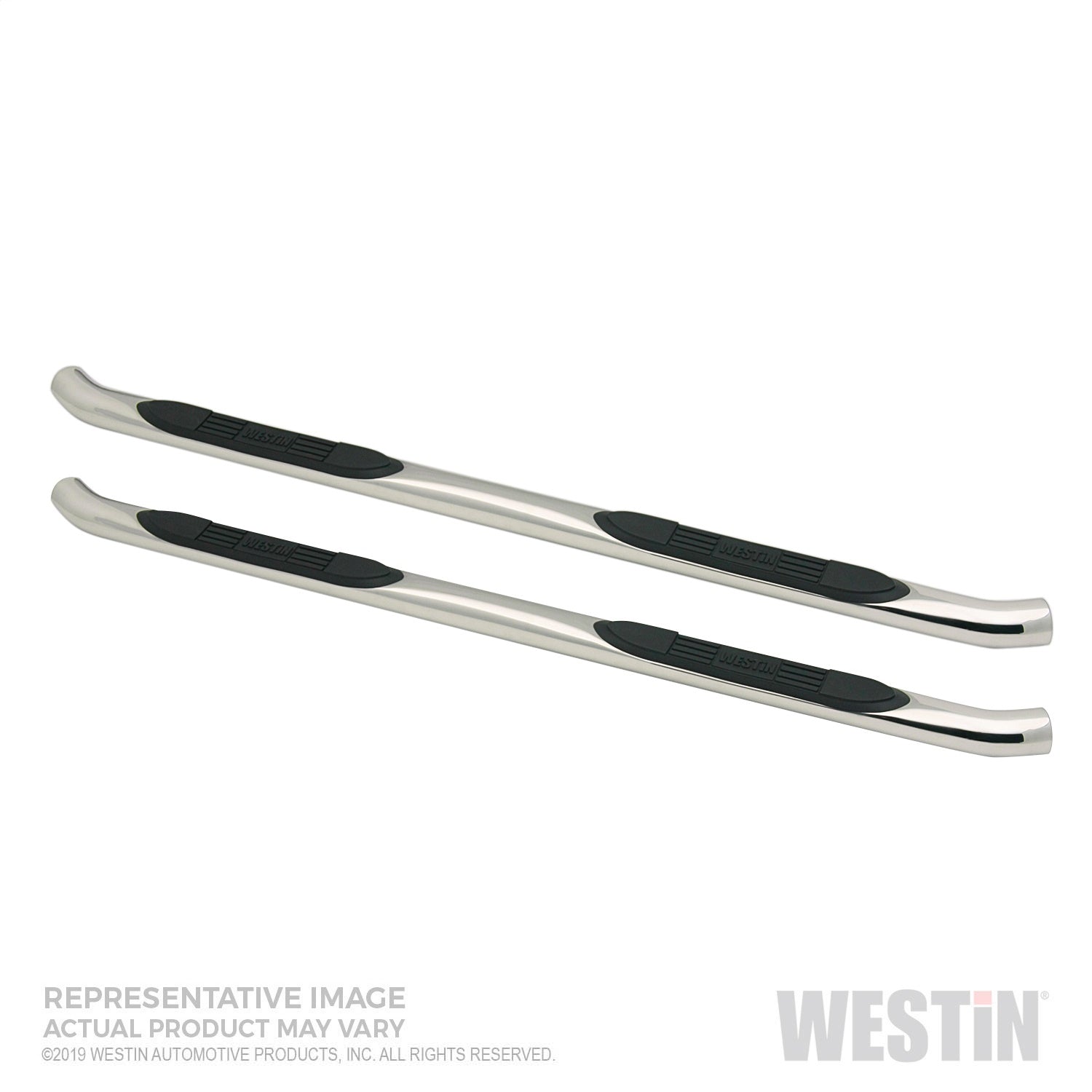 Westin 23-4150 E-Series 3 Round Nerf Step Bars Fits 19-21 Ranger