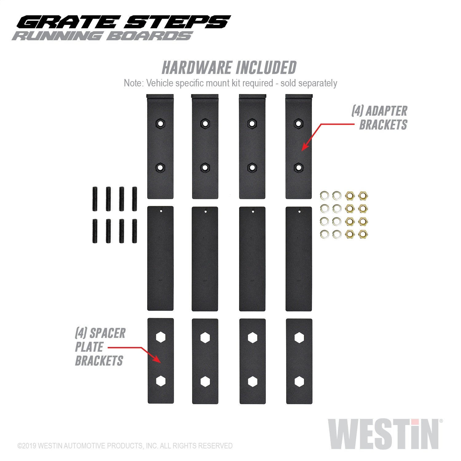 Westin 27-74705 Grate Steps Running Boards