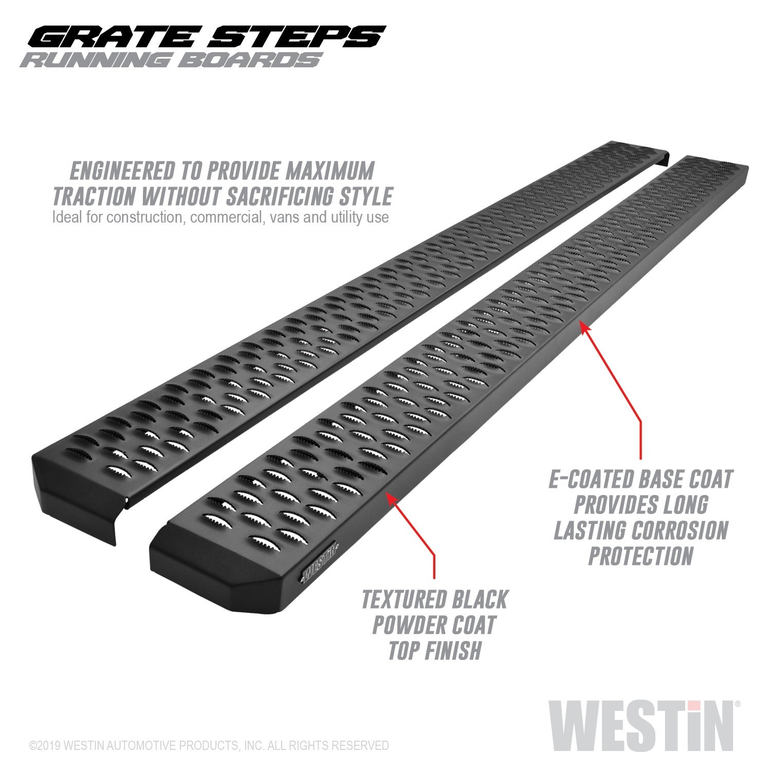 Westin 27-74735 Grate Steps Running Boards